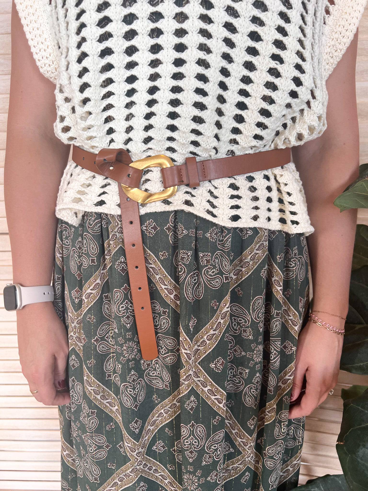 Oval Buckle Belt