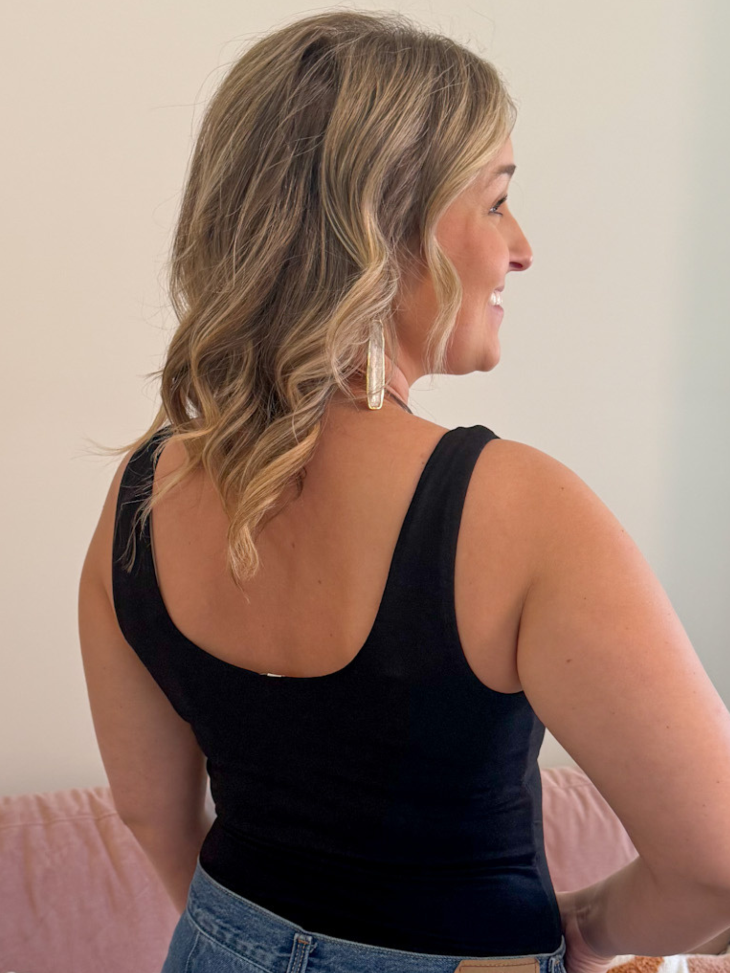 Scoop Neck Everyday Tank - Black - The Collective Rose