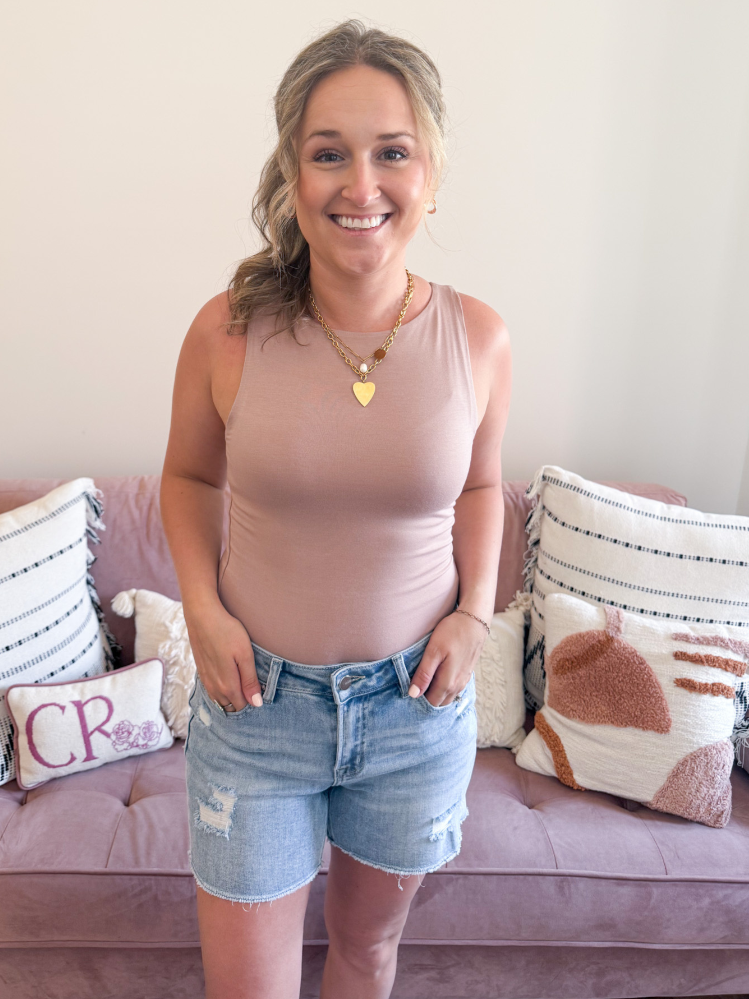 Boat Neck Everyday Tank - Hazelnut - The Collective Rose