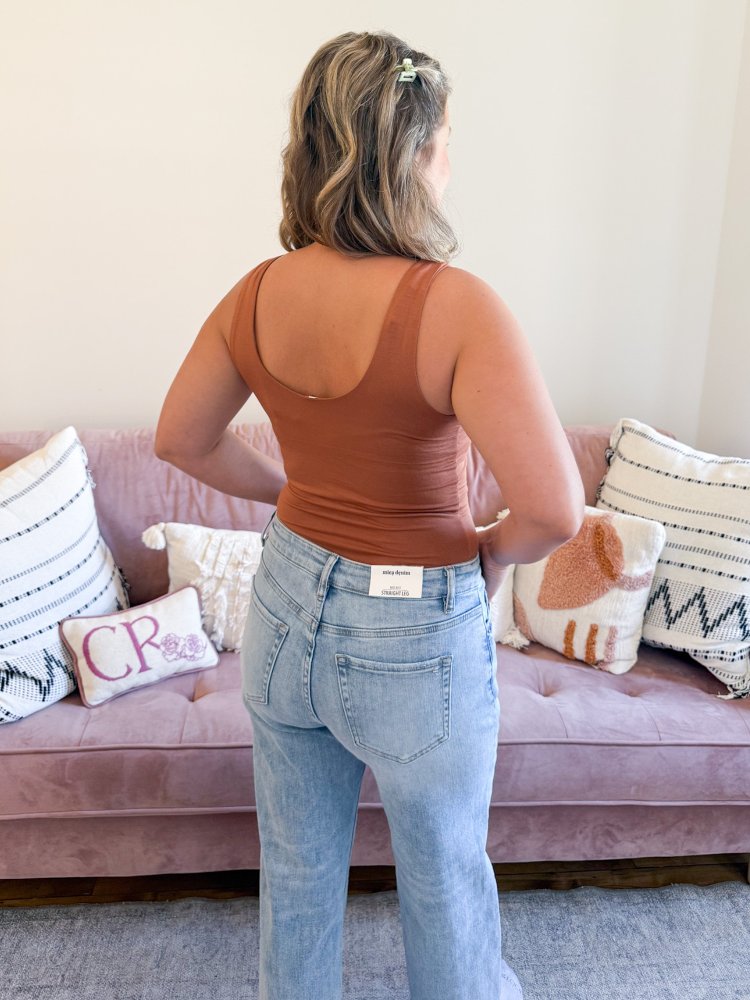 Scoop Neck Everyday Tank - Bisque - The Collective Rose