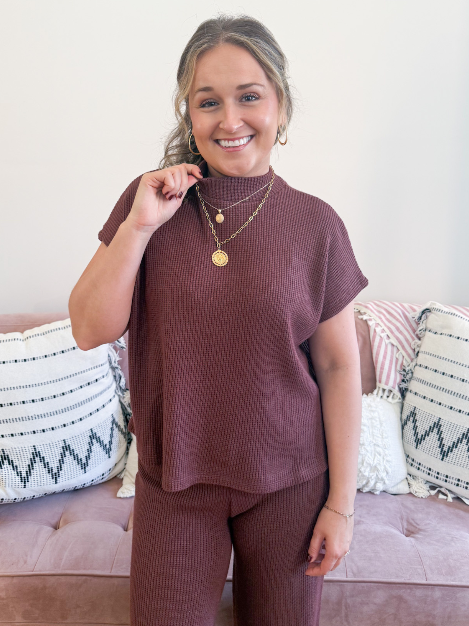 Mara Short Sleeve Sweater - The Collective Rose