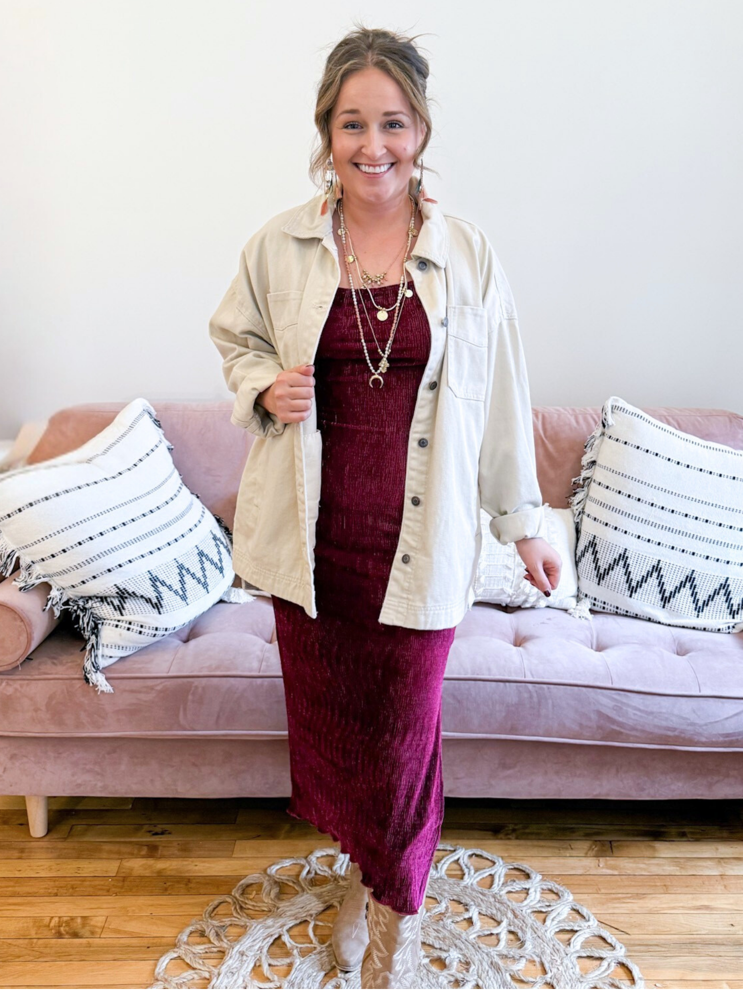 Holly Velvet Midi Dress - The Collective Rose