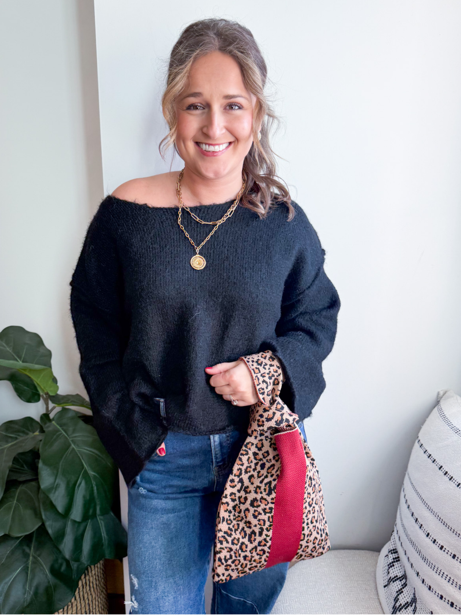 Wild One Washable Knot Bag - Leopard - The Collective Rose