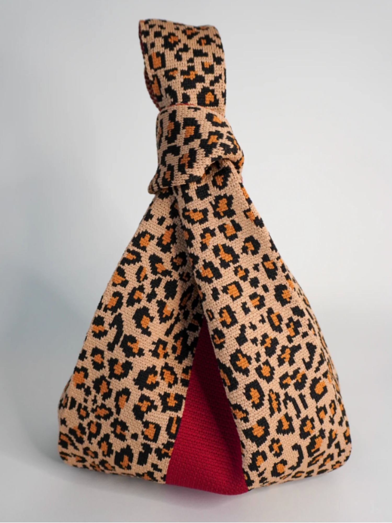 Wild One Washable Knot Bag - Leopard - The Collective Rose