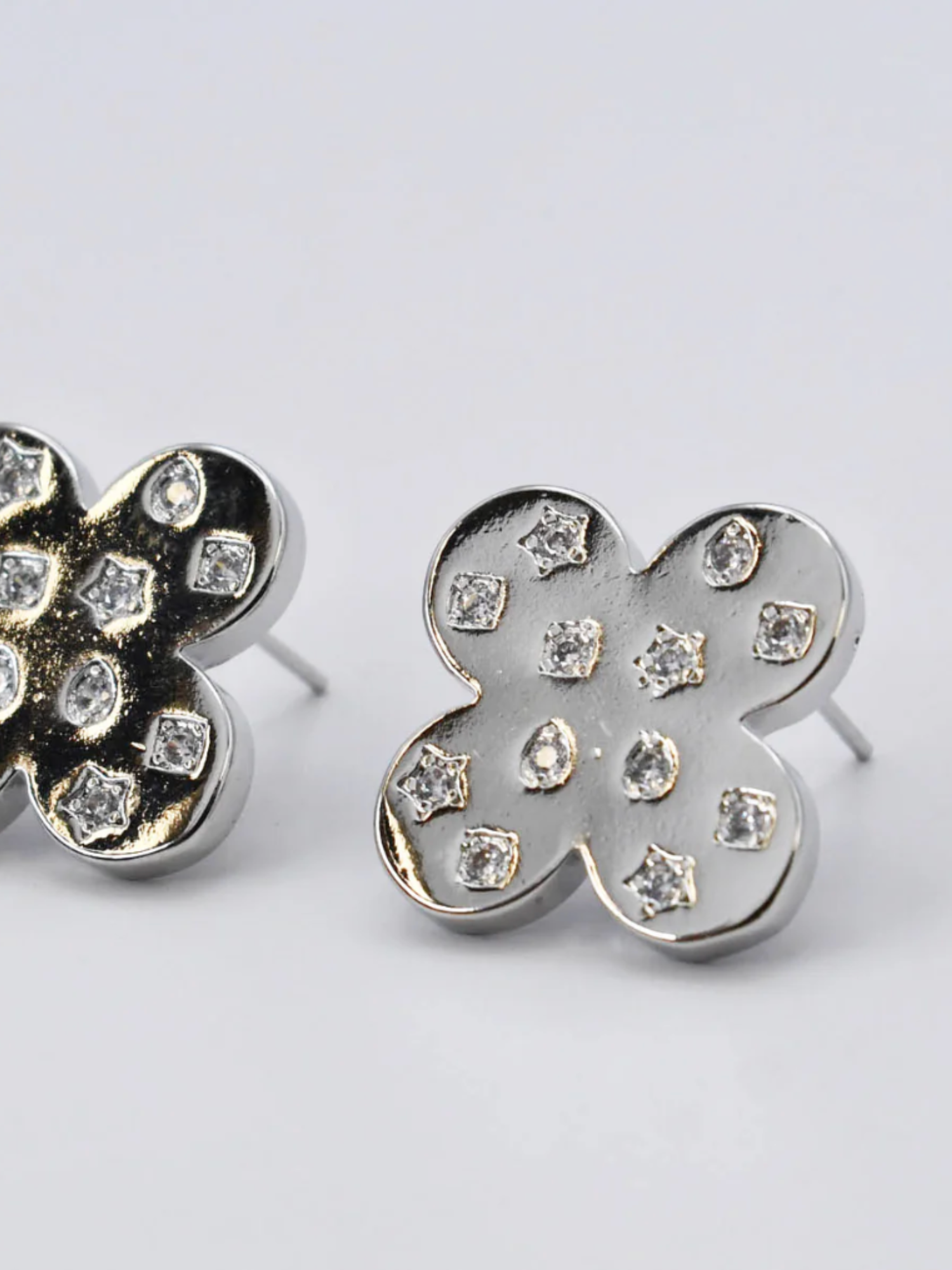 Amelia Pendant Silver Earrings - The Collective Rose