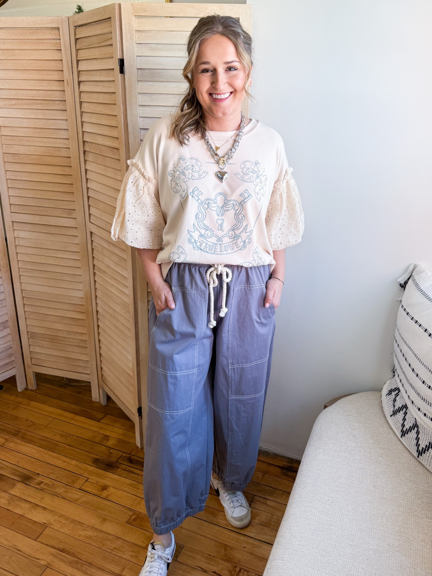 Greer Balloon Leg Pants - The Collective Rose