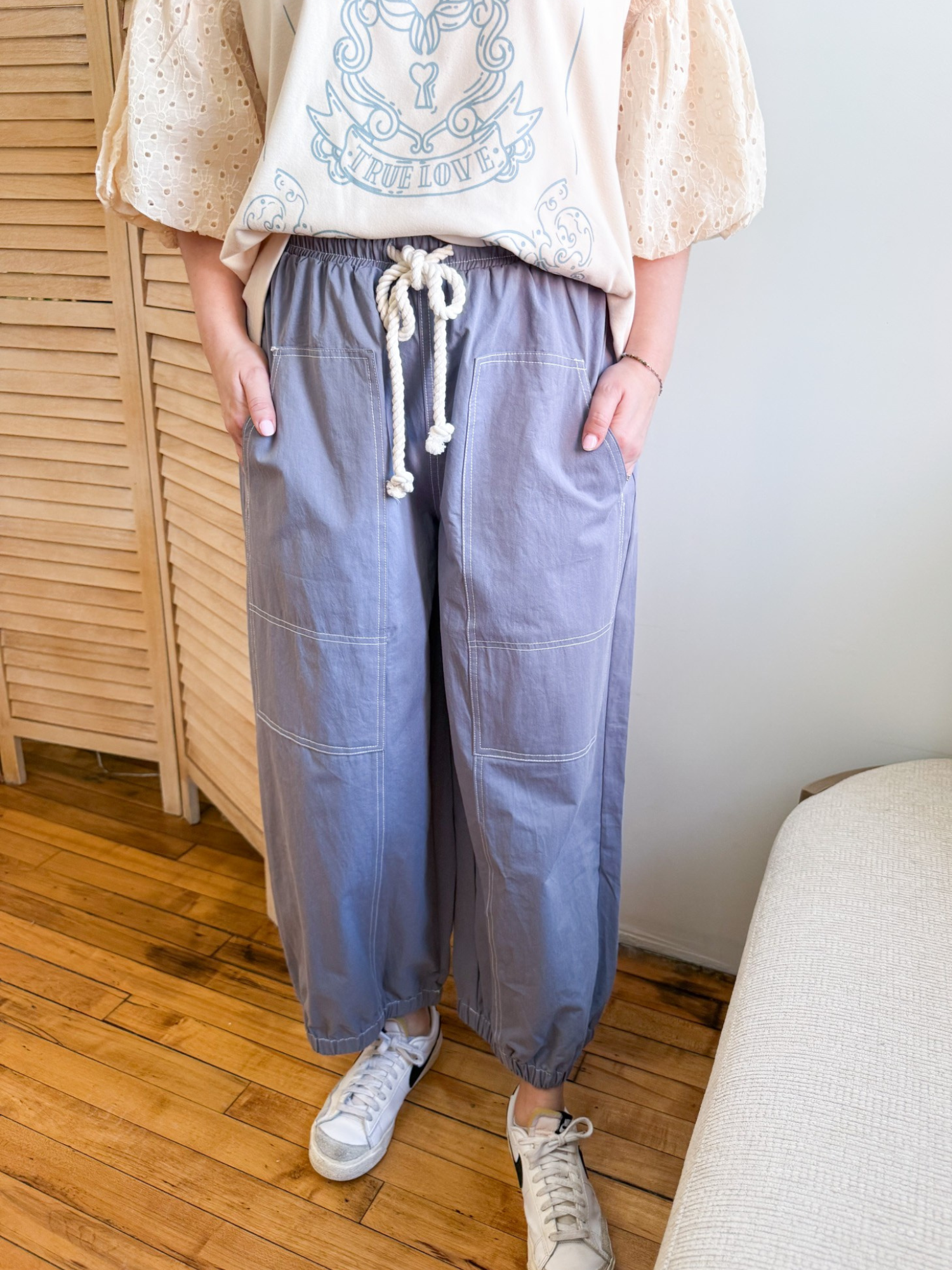 Greer Balloon Leg Pants - The Collective Rose