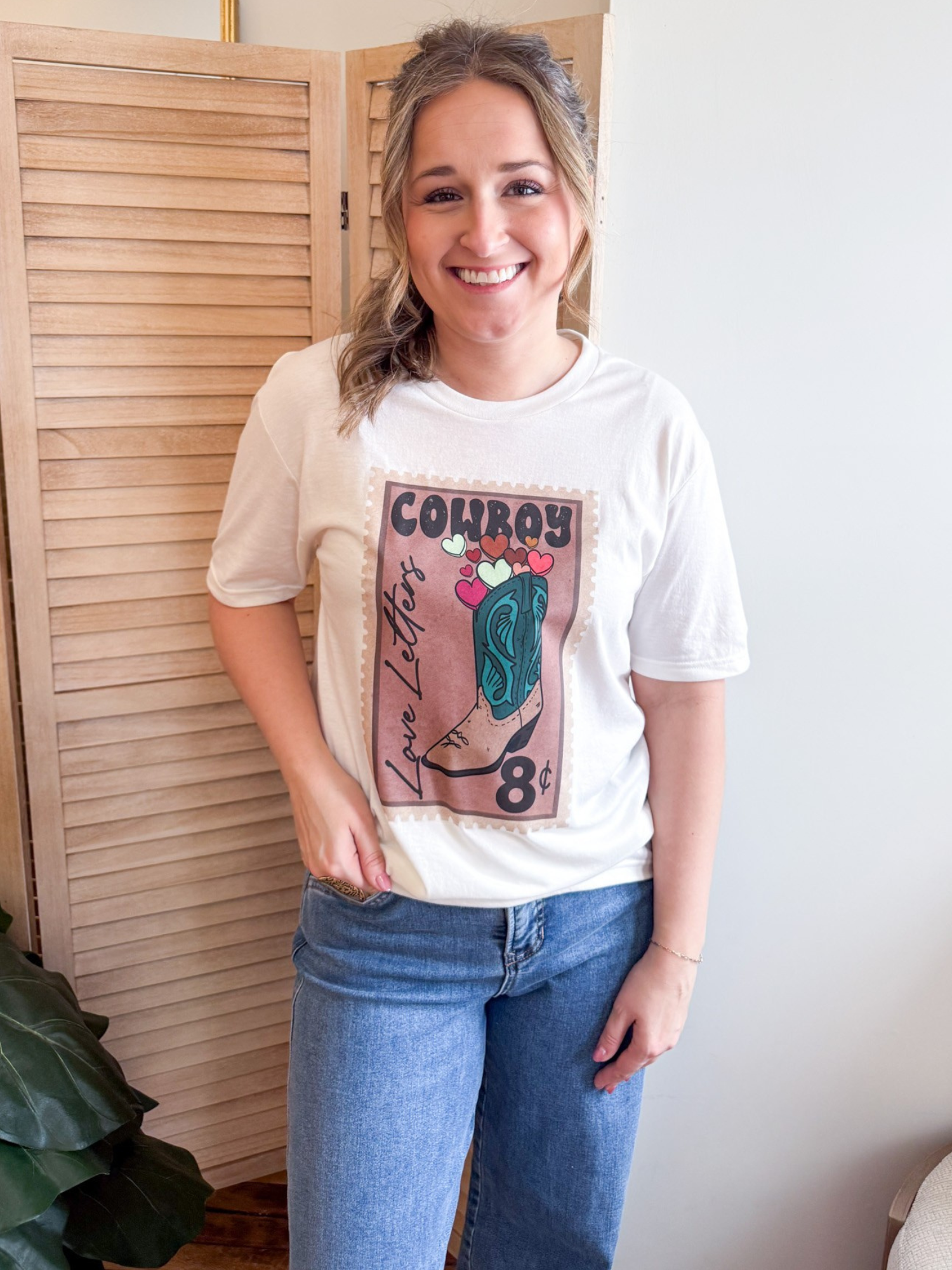 Cowboy Love Letters Tee - The Collective Rose