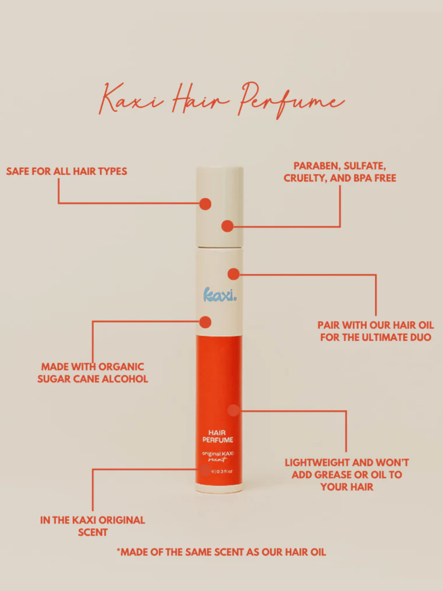 Kaxi Hair Perfume - The Collective Rose