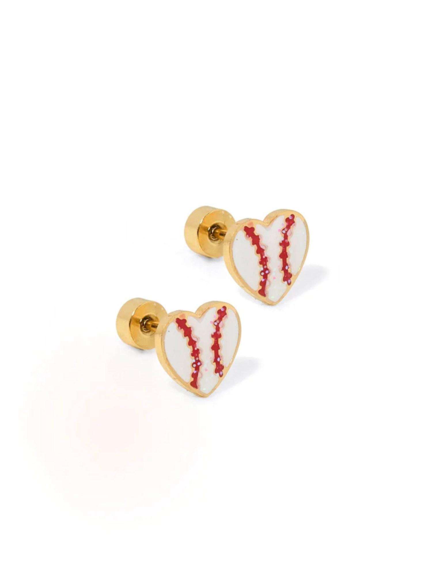 Baseball Screwback Stud Earrings - The Collective Rose