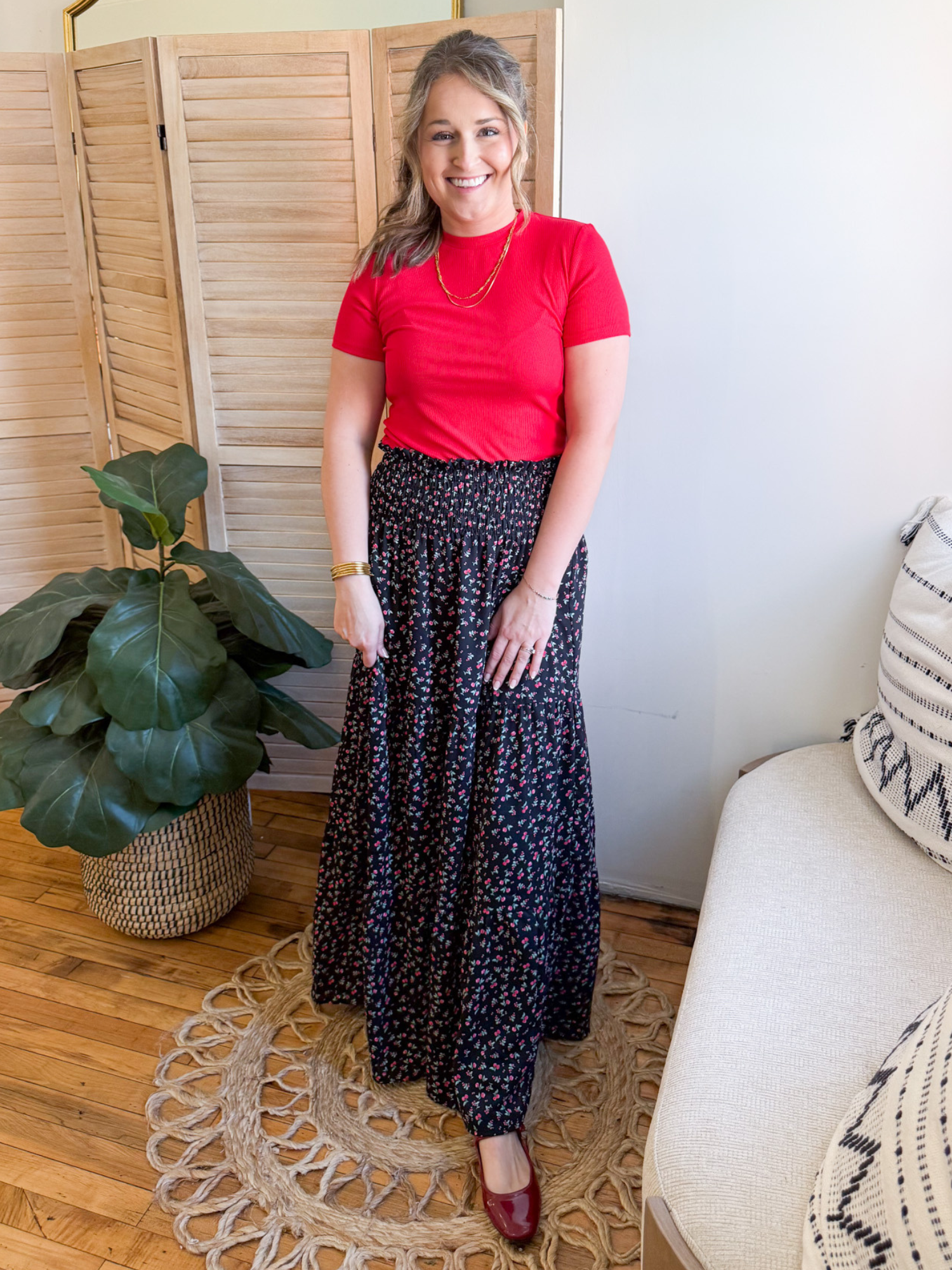 Cherry Punch Maxi Skirt - The Collective Rose
