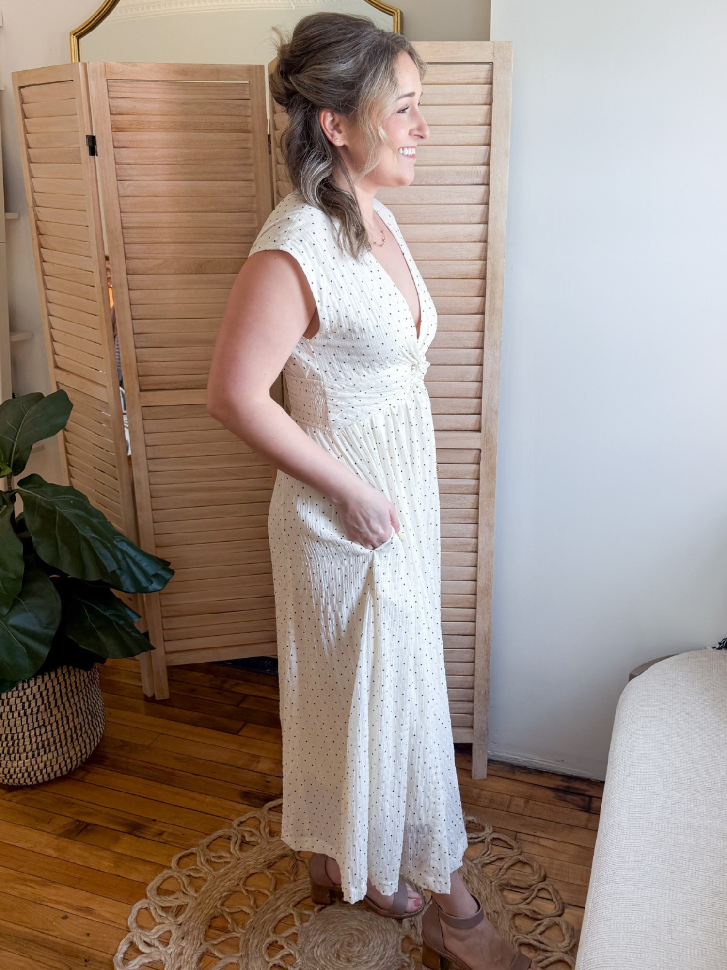 Lennie Polka Dot Maxi Dress - The Collective Rose