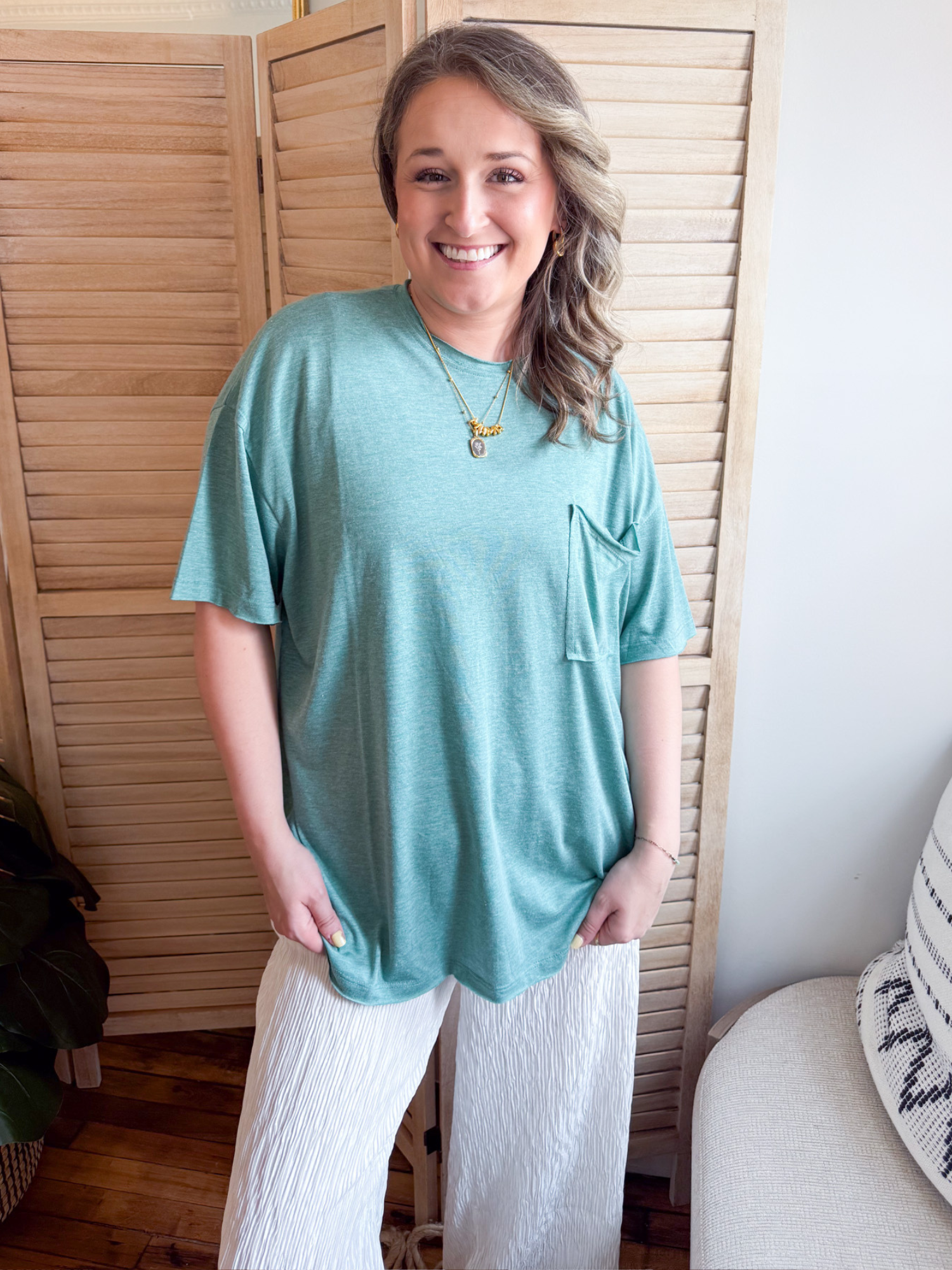 Oversized Boyfriend Tee - The Collective Rose