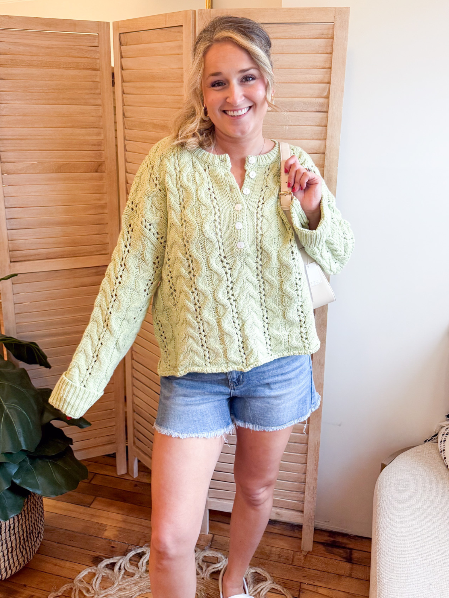High Rise Raw Hem Denim Shorts - The Collective Rose