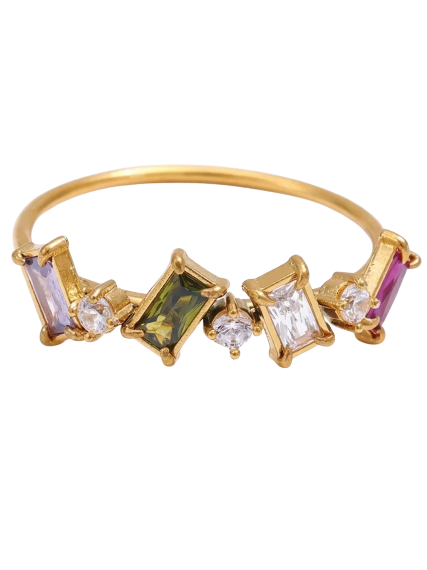 CZ Multi Color Ring - The Collective Rose