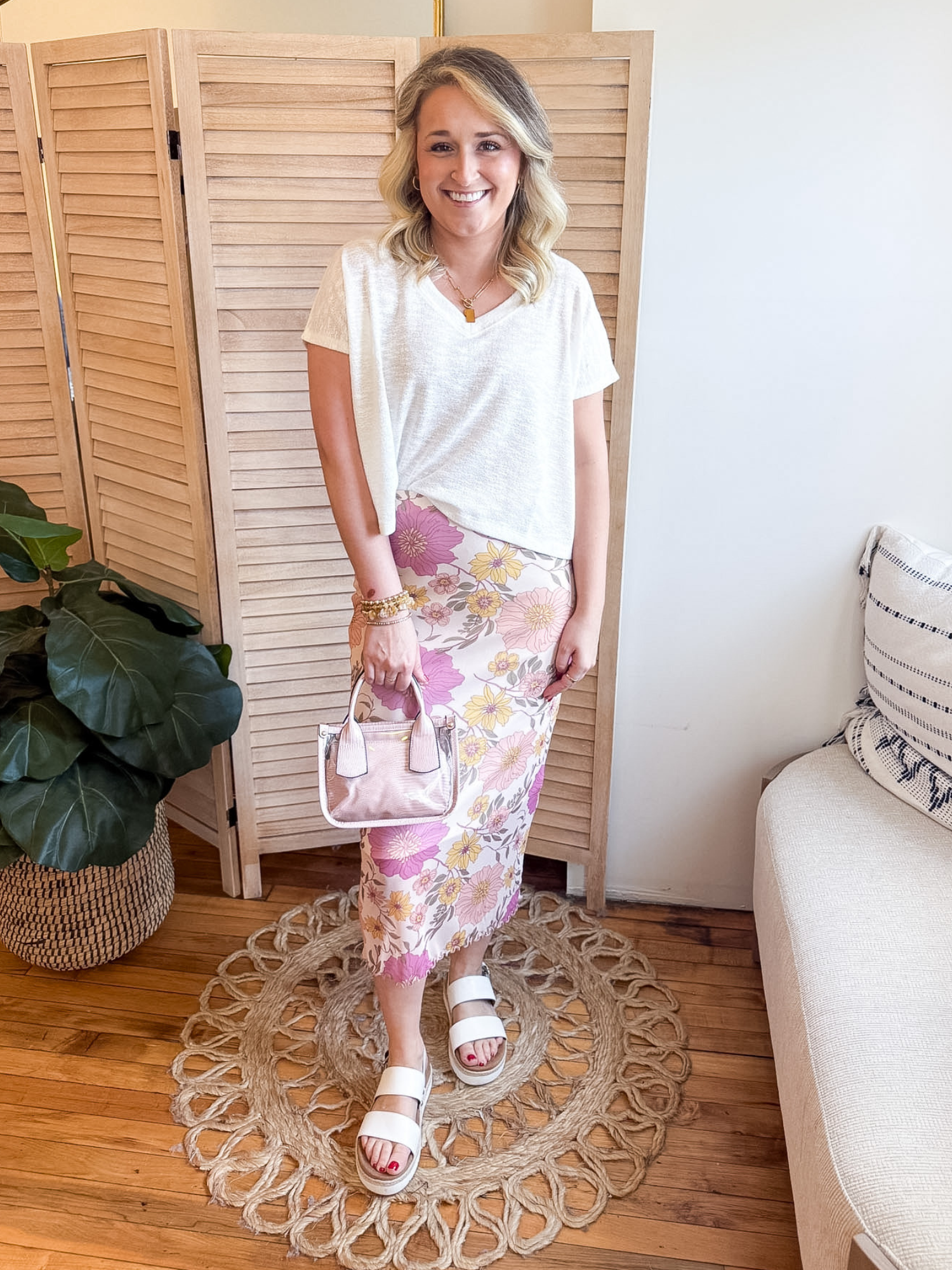 Rue Floral Print Mesh Skirt - The Collective Rose