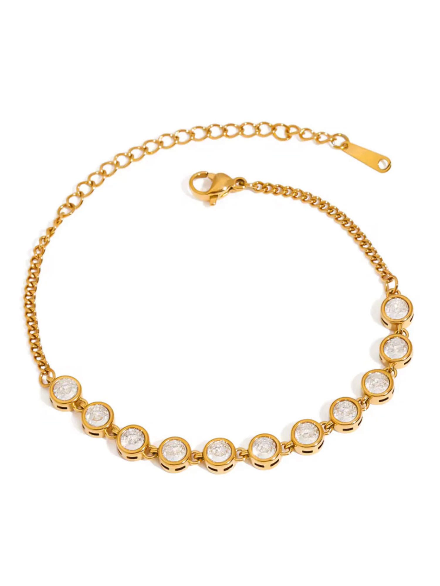 Circle CZ Bracelet - The Collective Rose