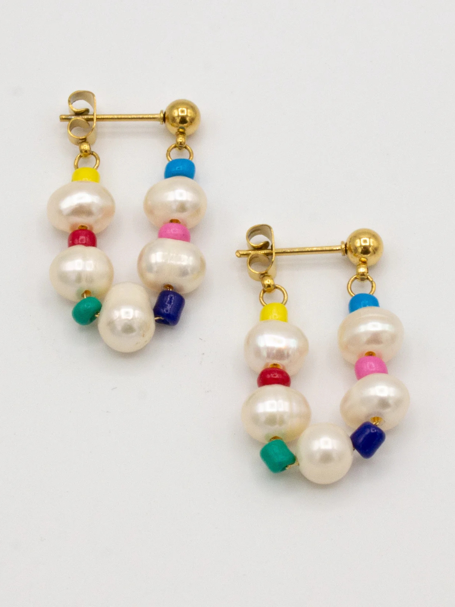 Multicolored Pearl Earrings - The Collective Rose