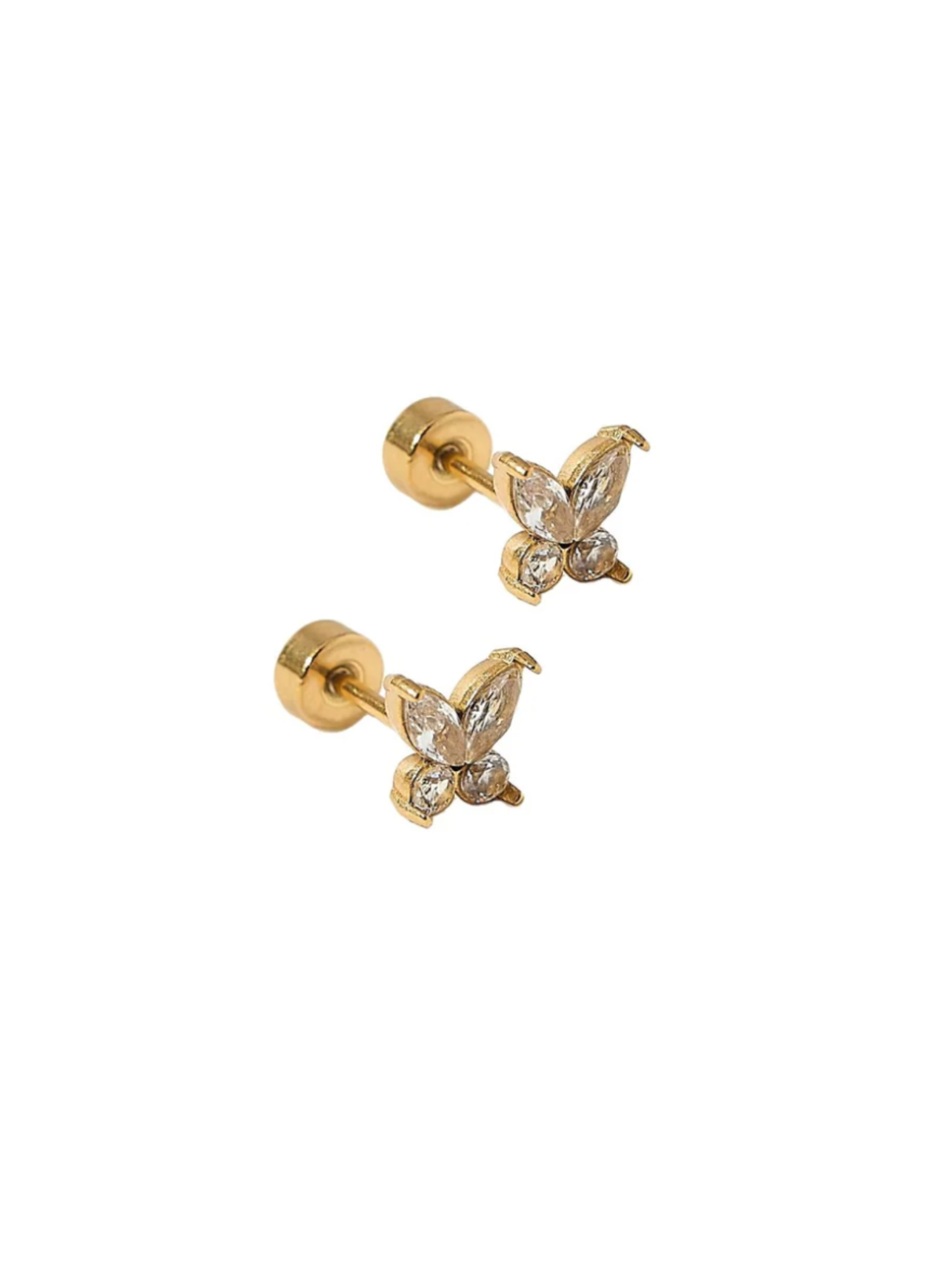 Lynn Butterfly Screwback Stud Earrings - The Collective Rose
