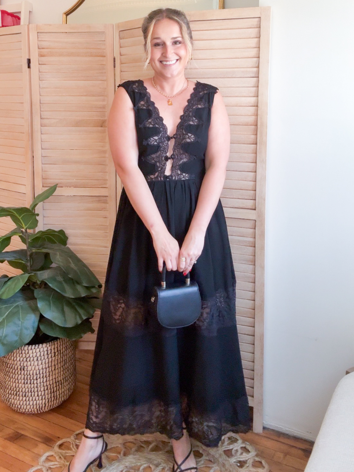 Kiersten Lace Midi Dress - The Collective Rose