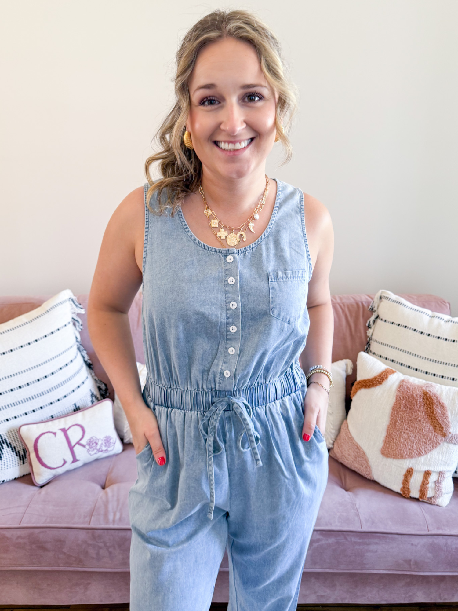 Colbie Tencel Jumpsuit - The Collective Rose