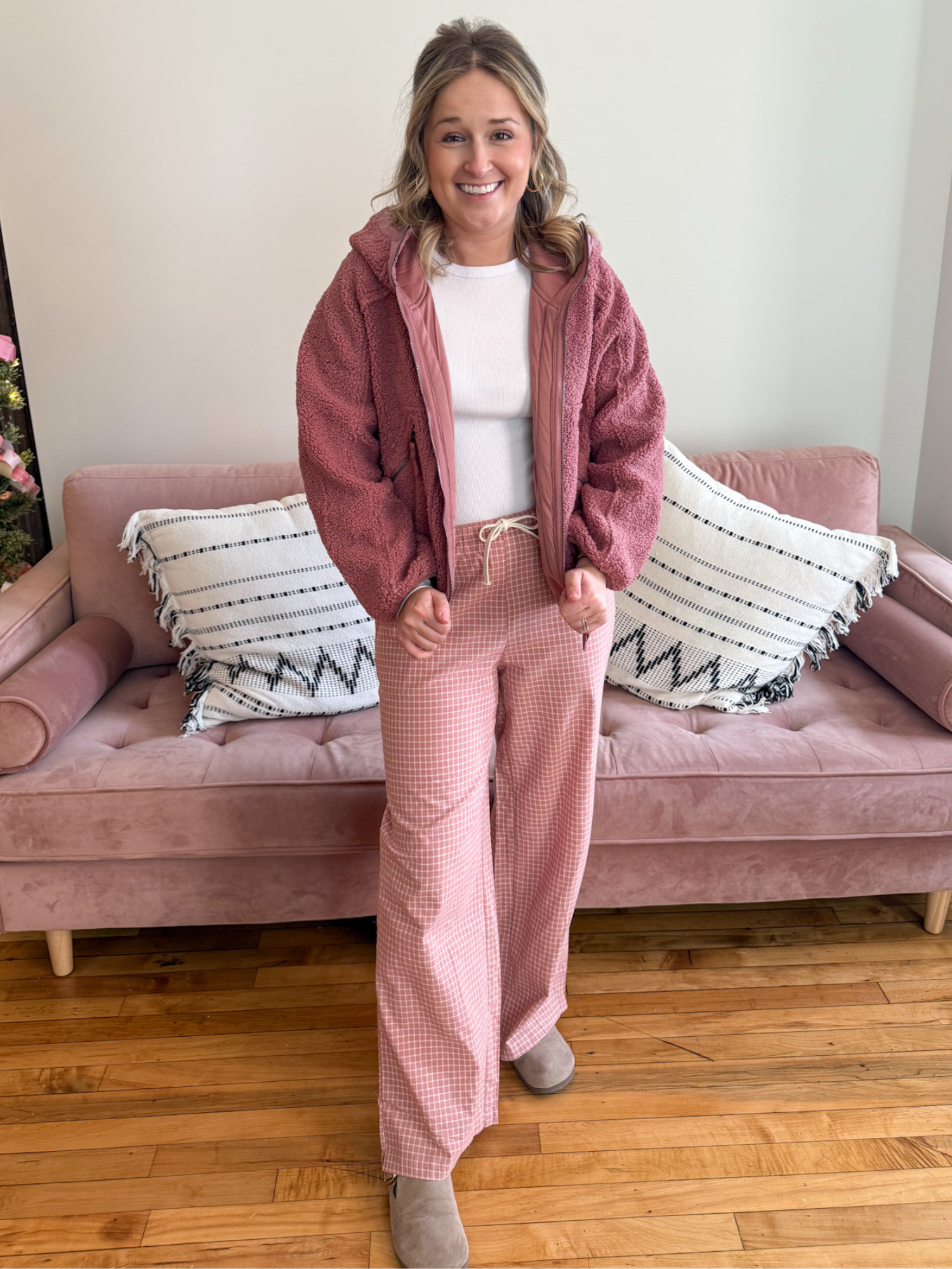 Ari Checkered Pants - Collective Rose