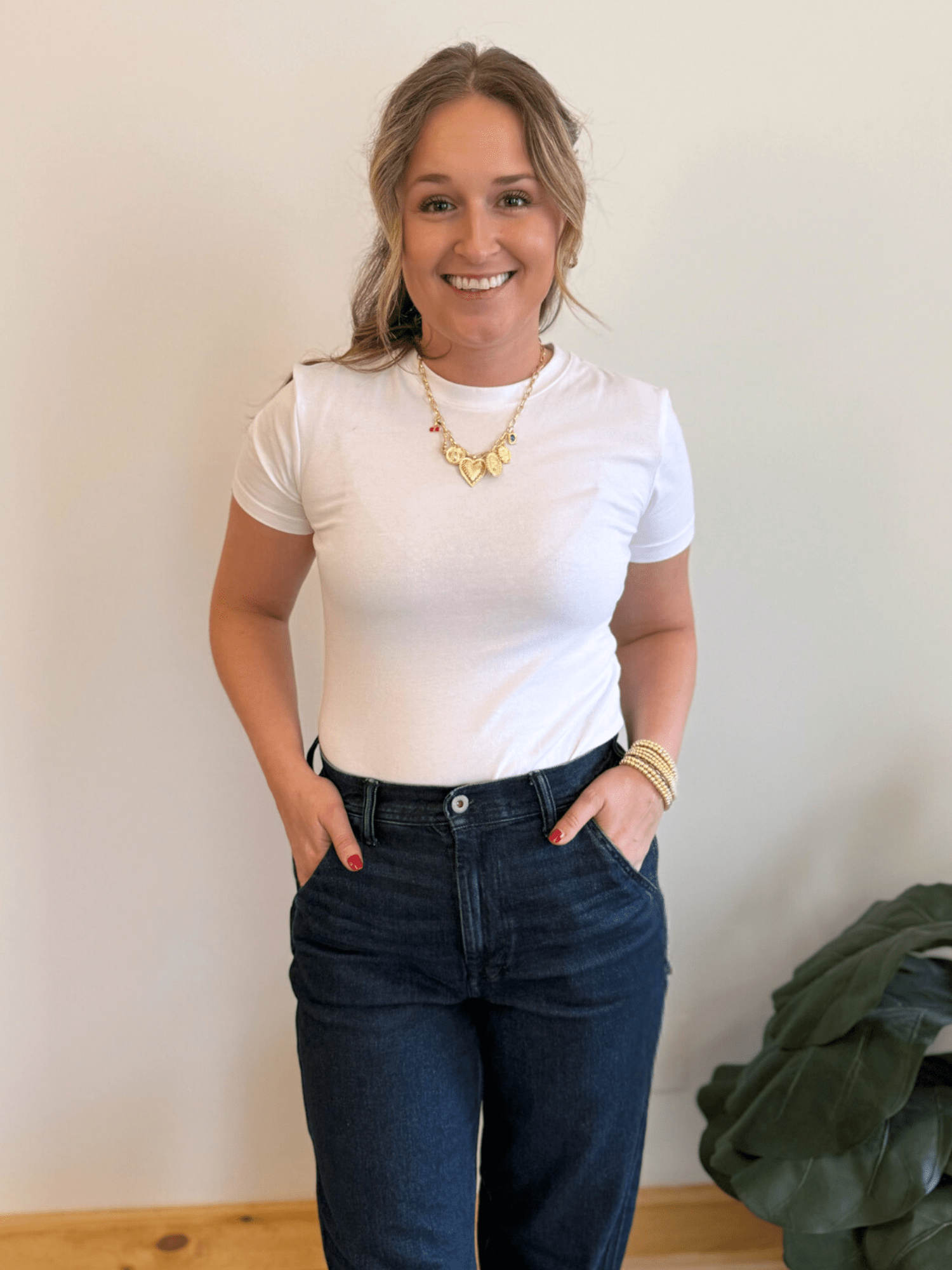 Basic White Layering Tee - Collective Rose