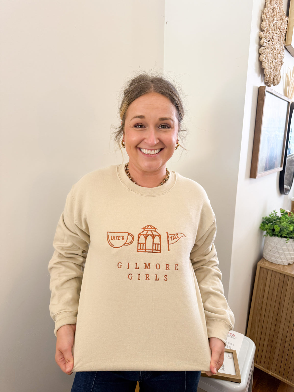 Embroidered Gilmore Crewneck - PREORDER