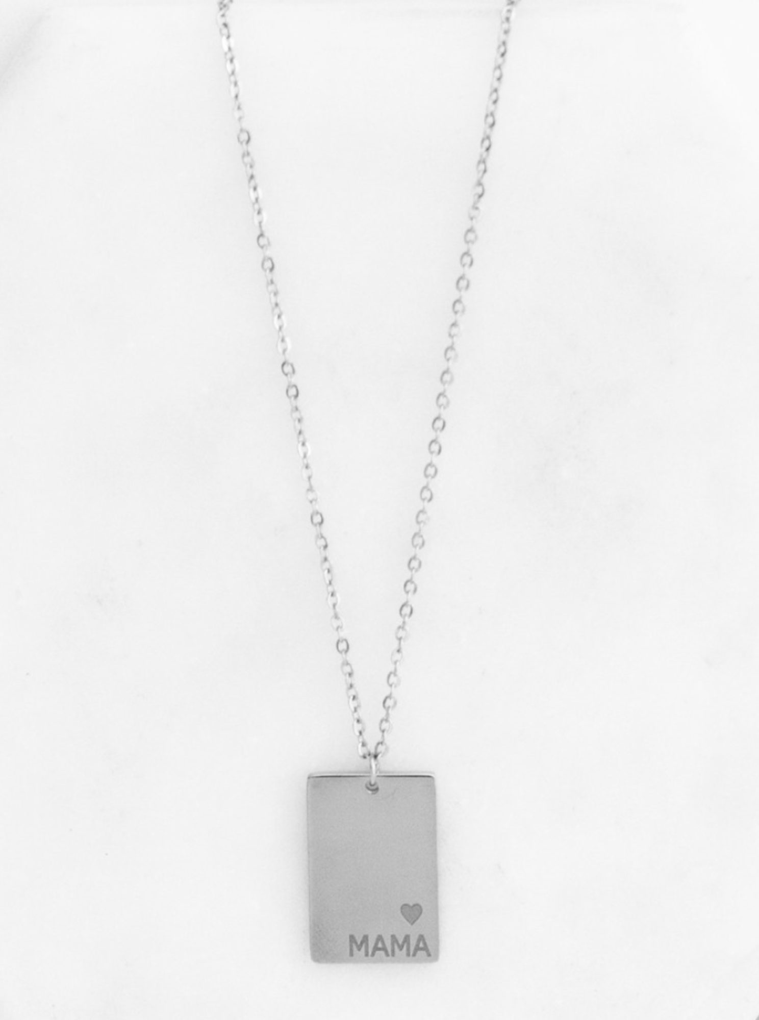 Mama Tag Necklace - Silver - The Collective Rose