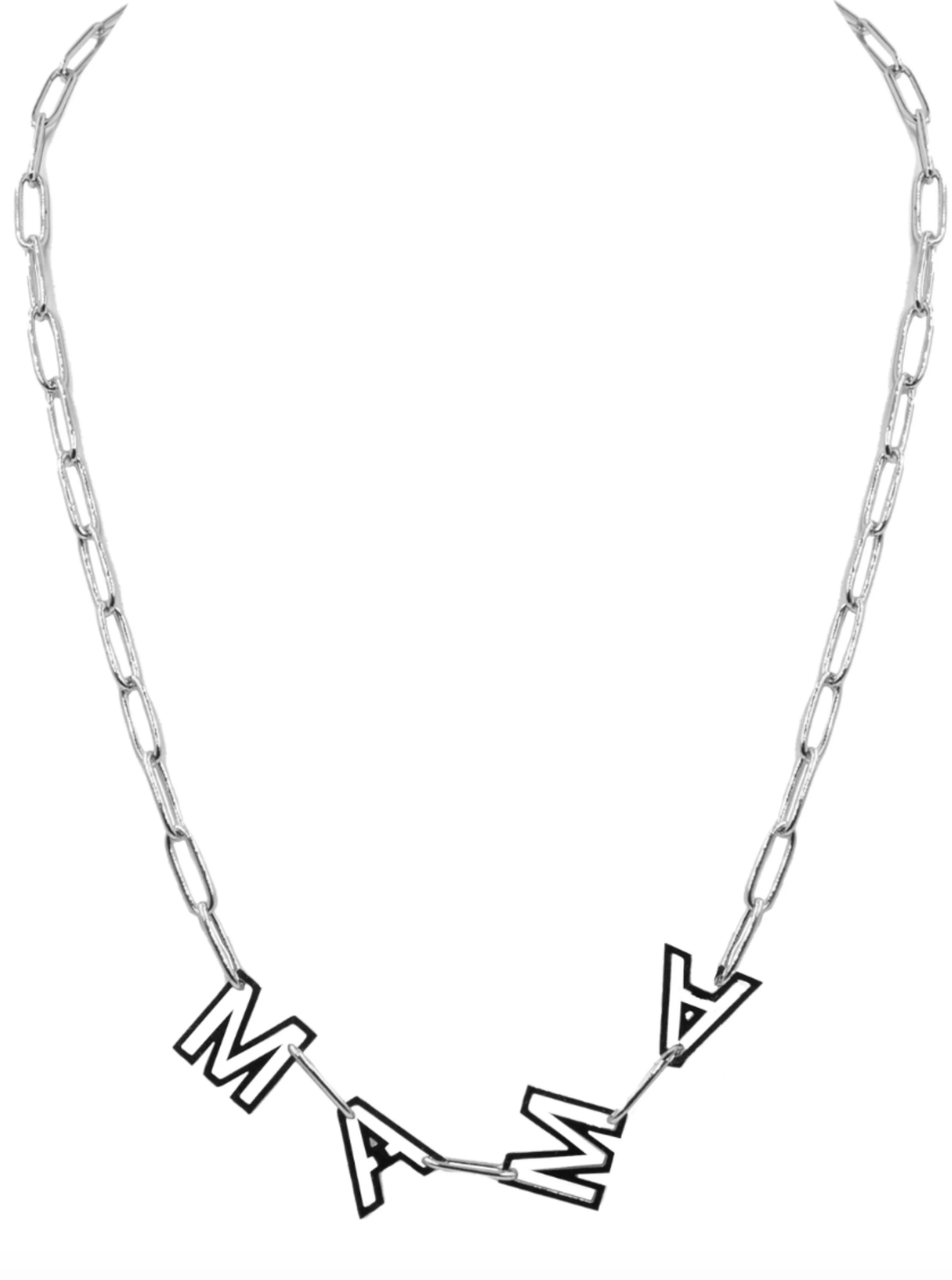 Mama Link Necklace - Silver - The Collective Rose