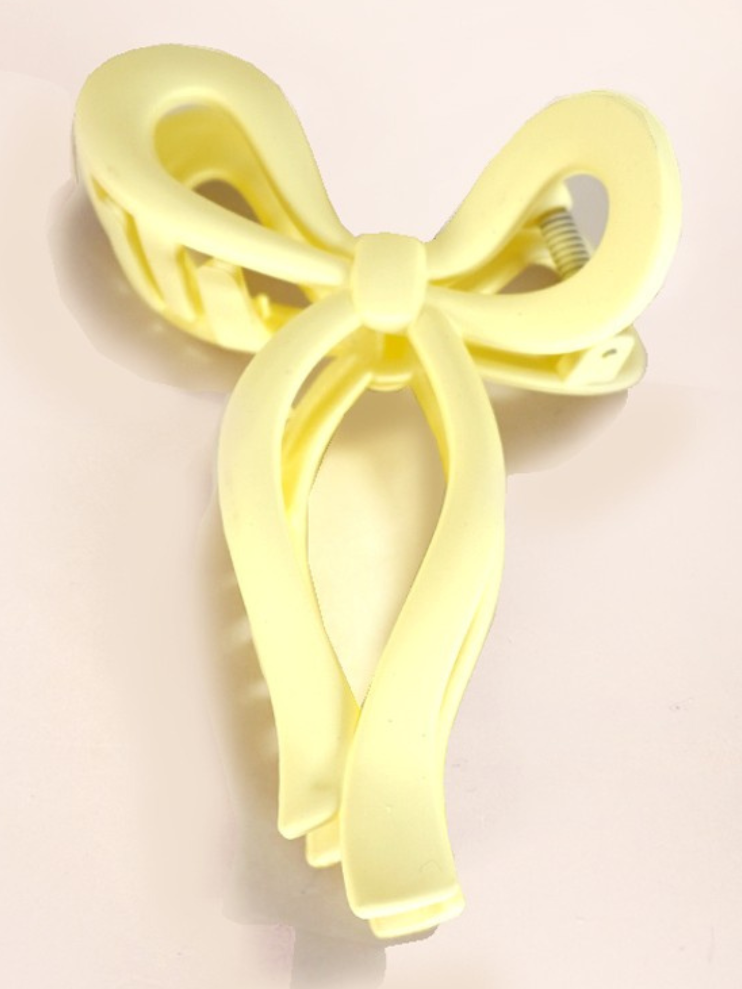 Matte Bow Hair Claw Clip - The Collective Rose