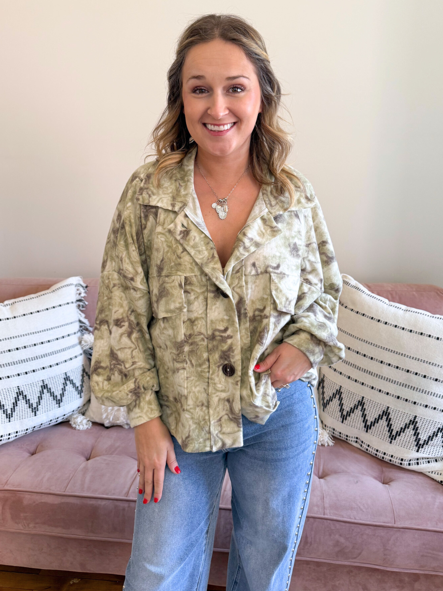 Nikki Tie Dye Shacket - The Collective Rose