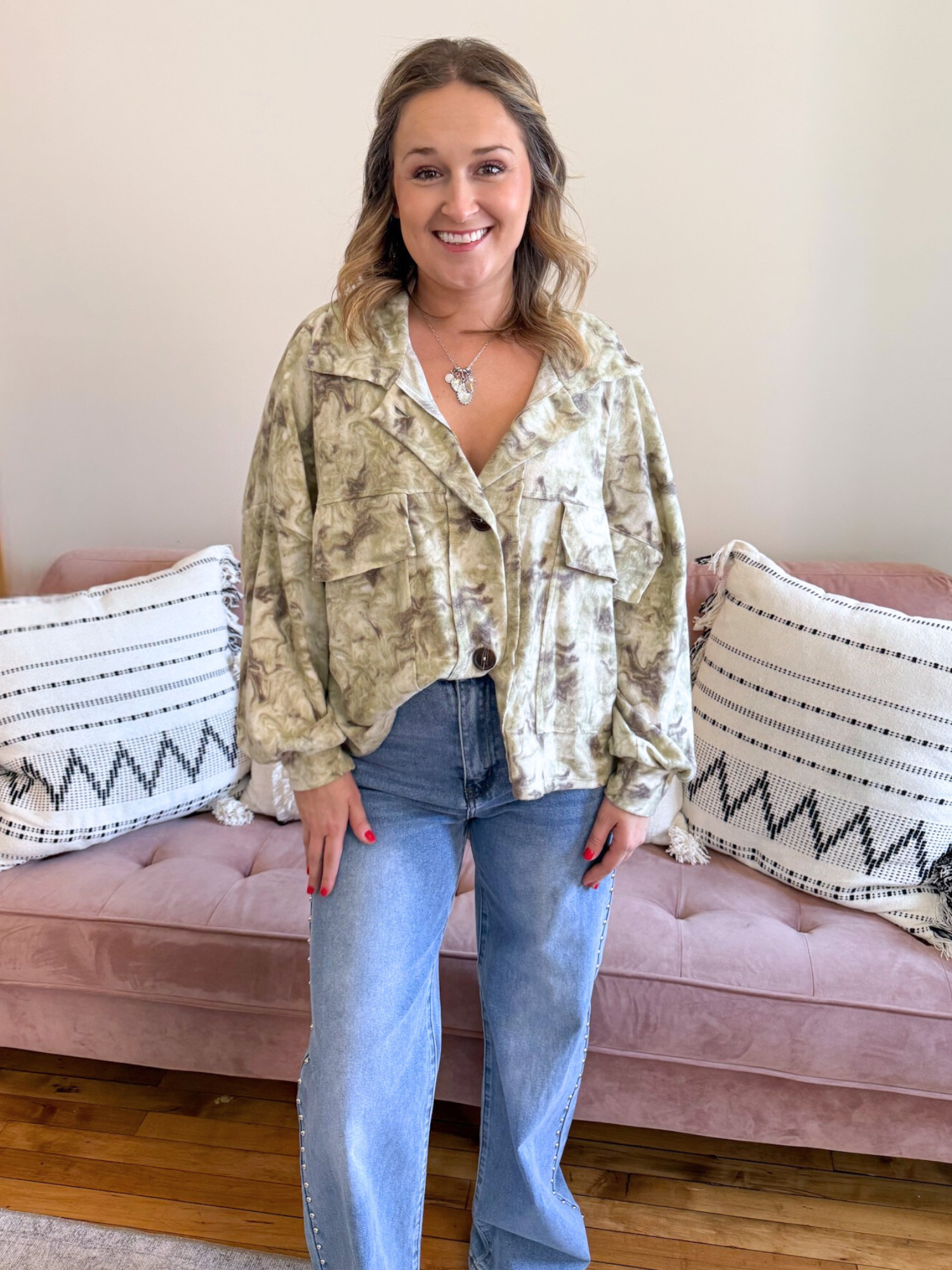 Nikki Tie Dye Shacket - The Collective Rose
