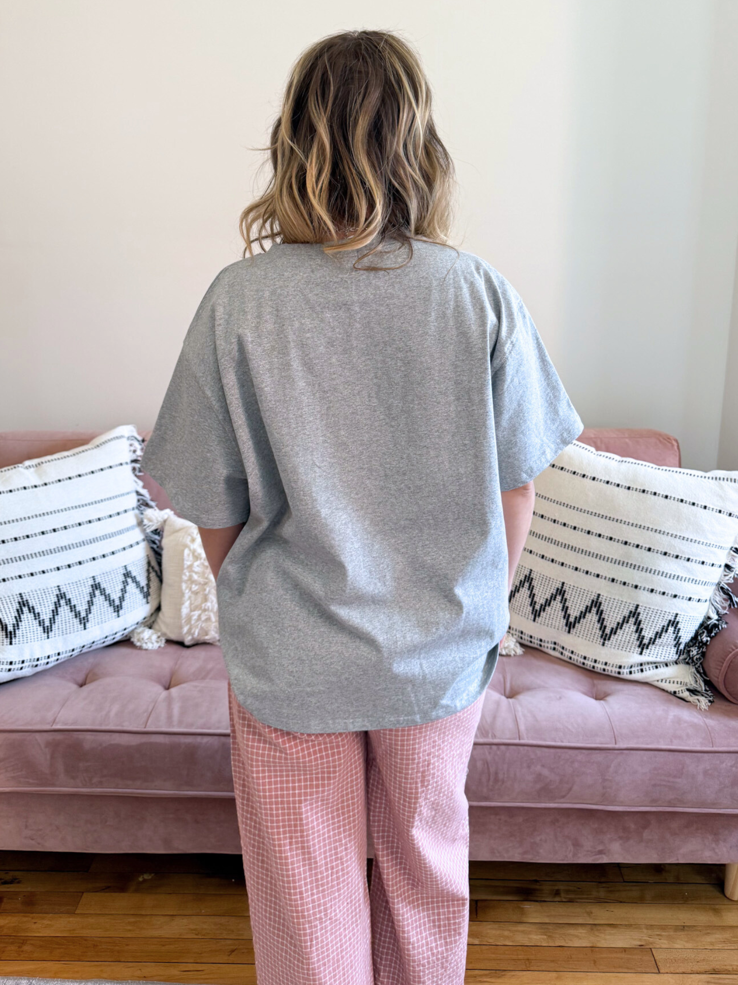 Bow Patch Oversized Tee - The Collective Rose