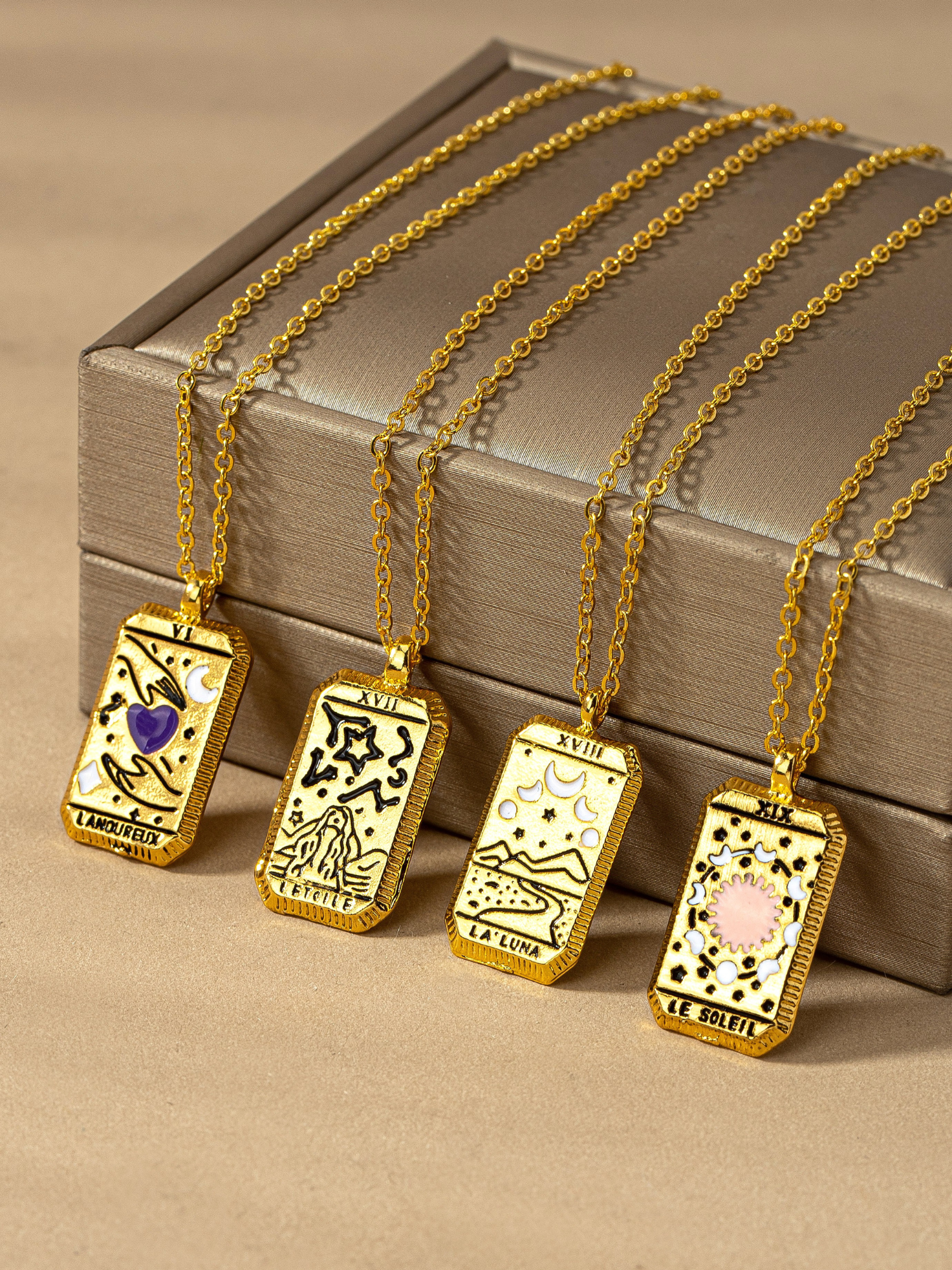 Tarot Card Pendant - The Collective Rose