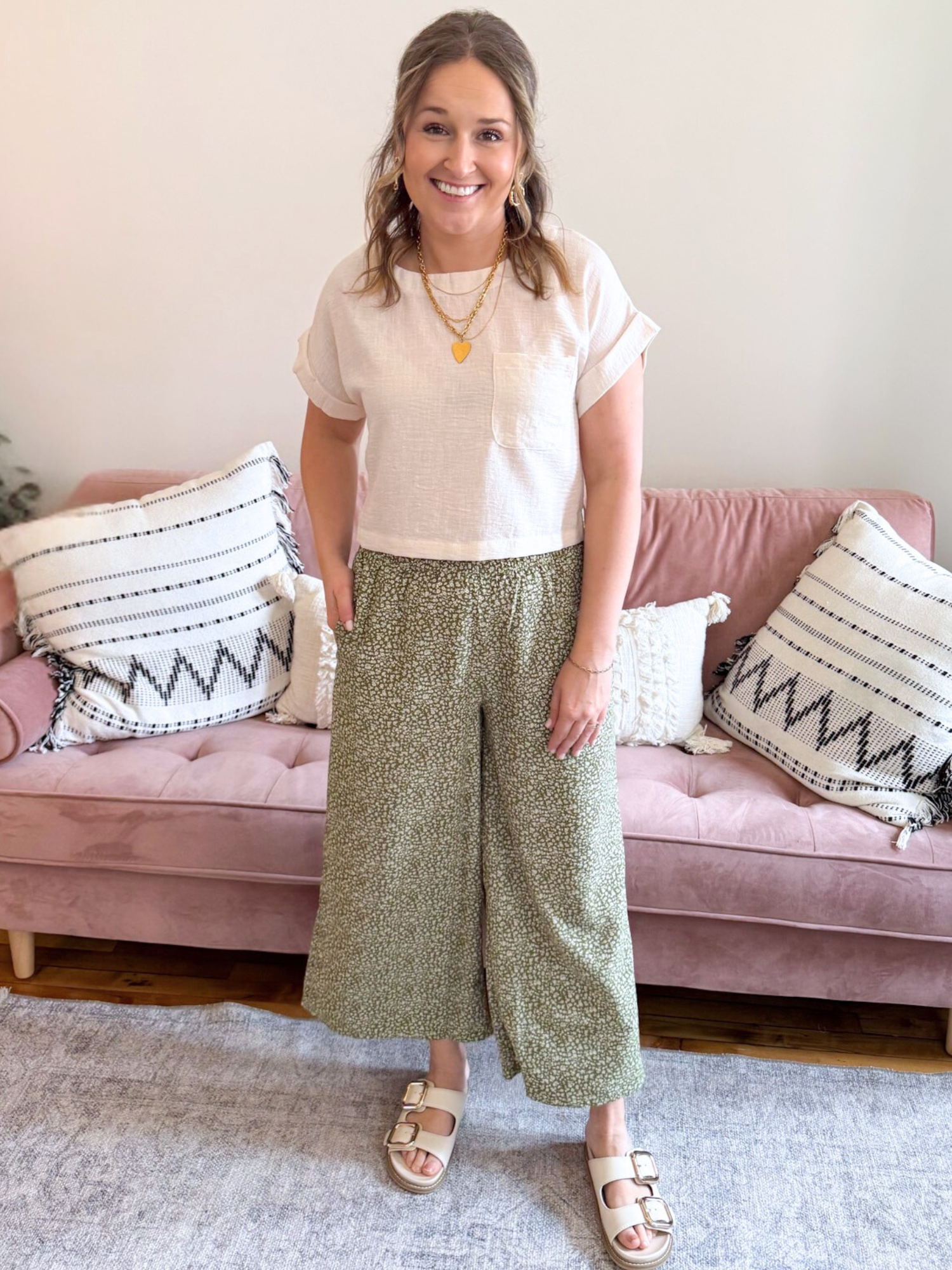 Saylor Wide Leg Floral Pants - The Collective Rose