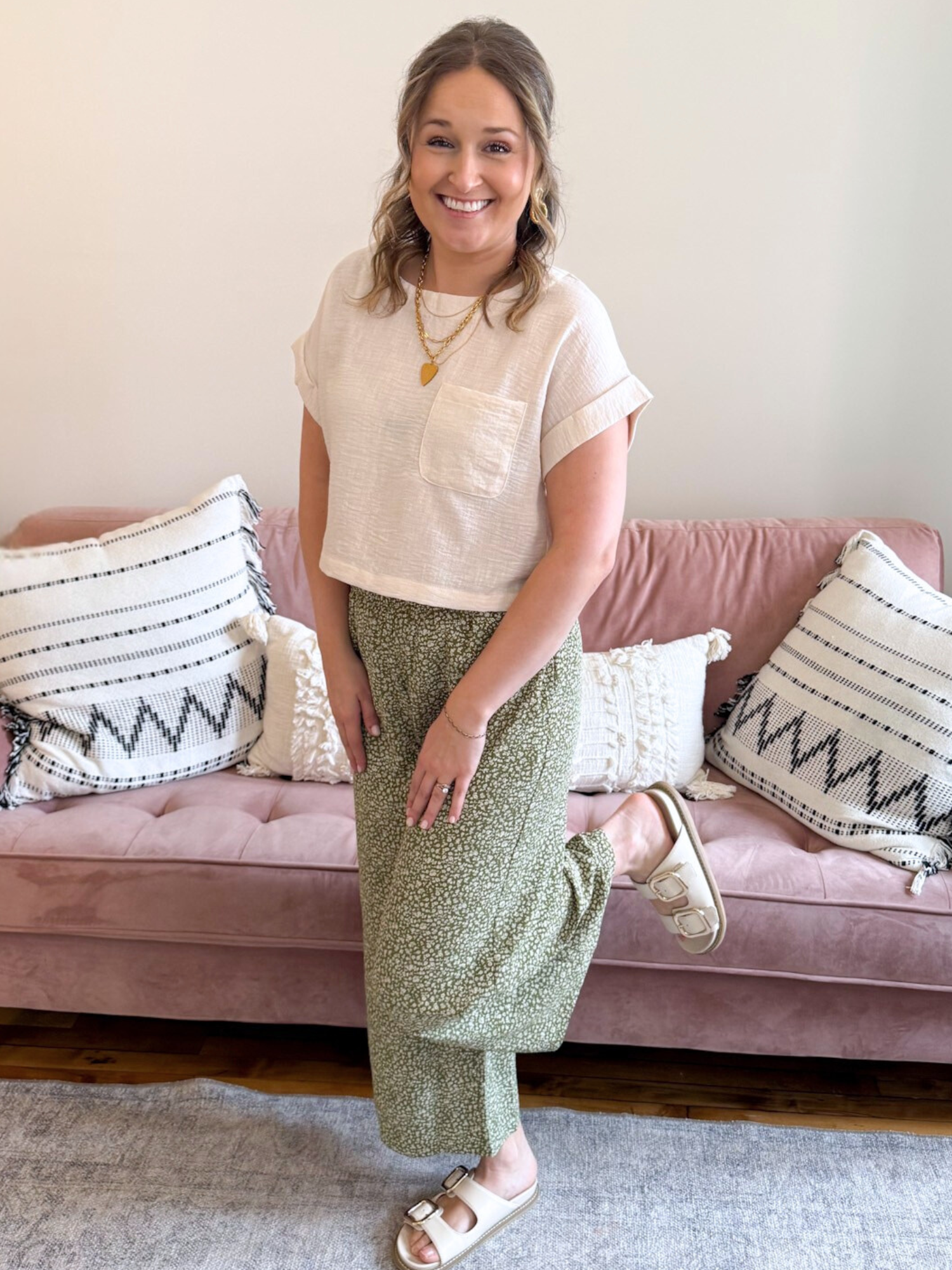 Saylor Wide Leg Floral Pants - The Collective Rose