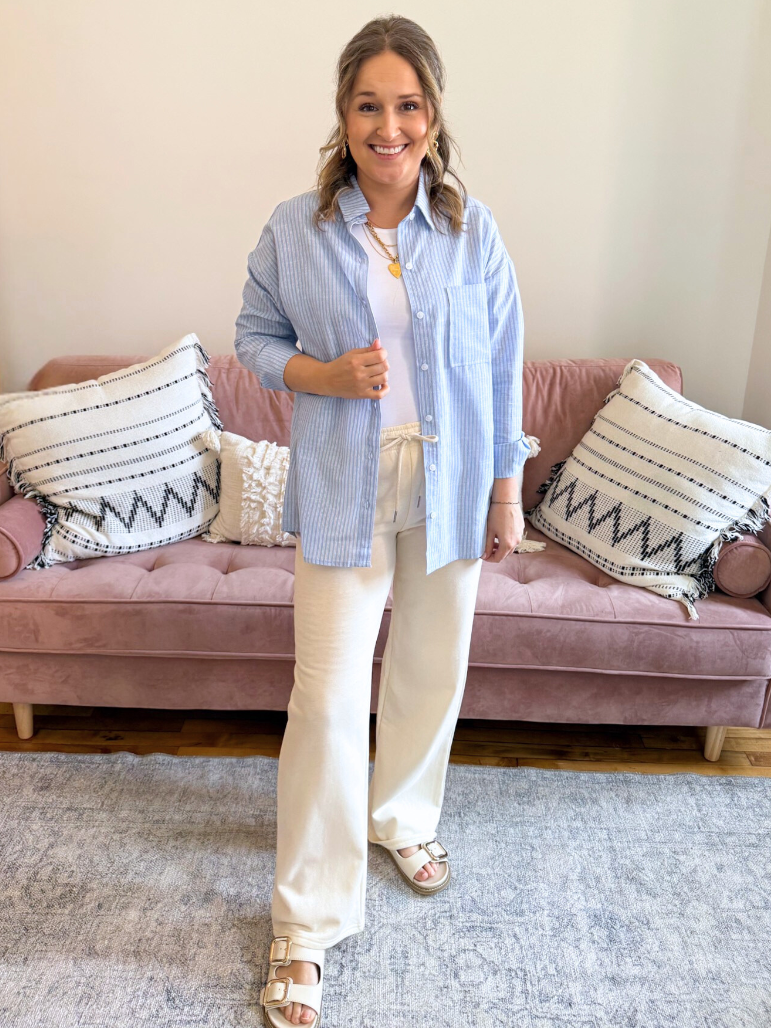 Betsy Striped Button Up - The Collective Rose