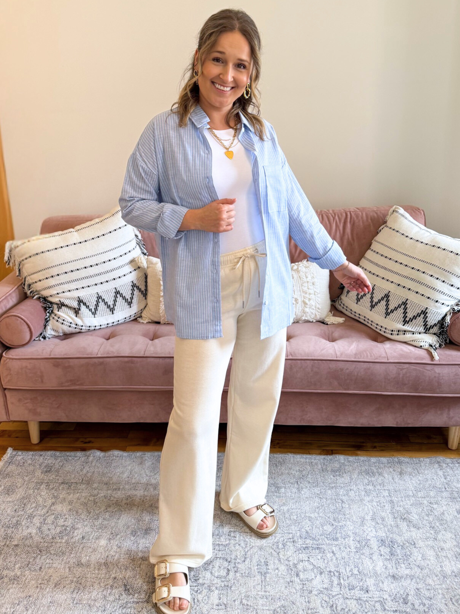 Betsy Striped Button Up - The Collective Rose