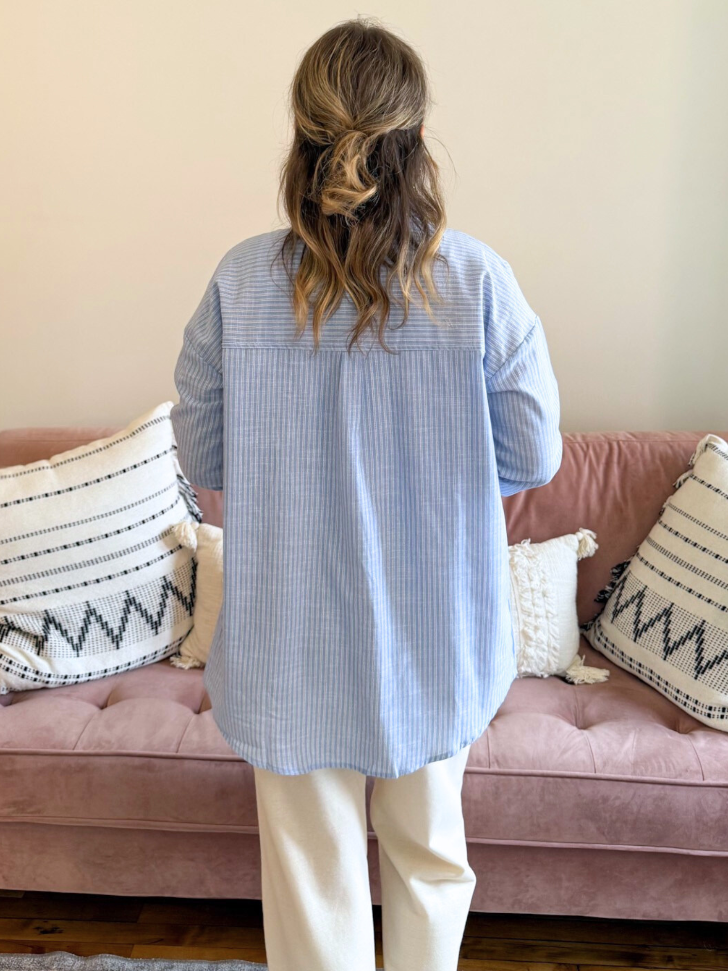Betsy Striped Button Up - The Collective Rose
