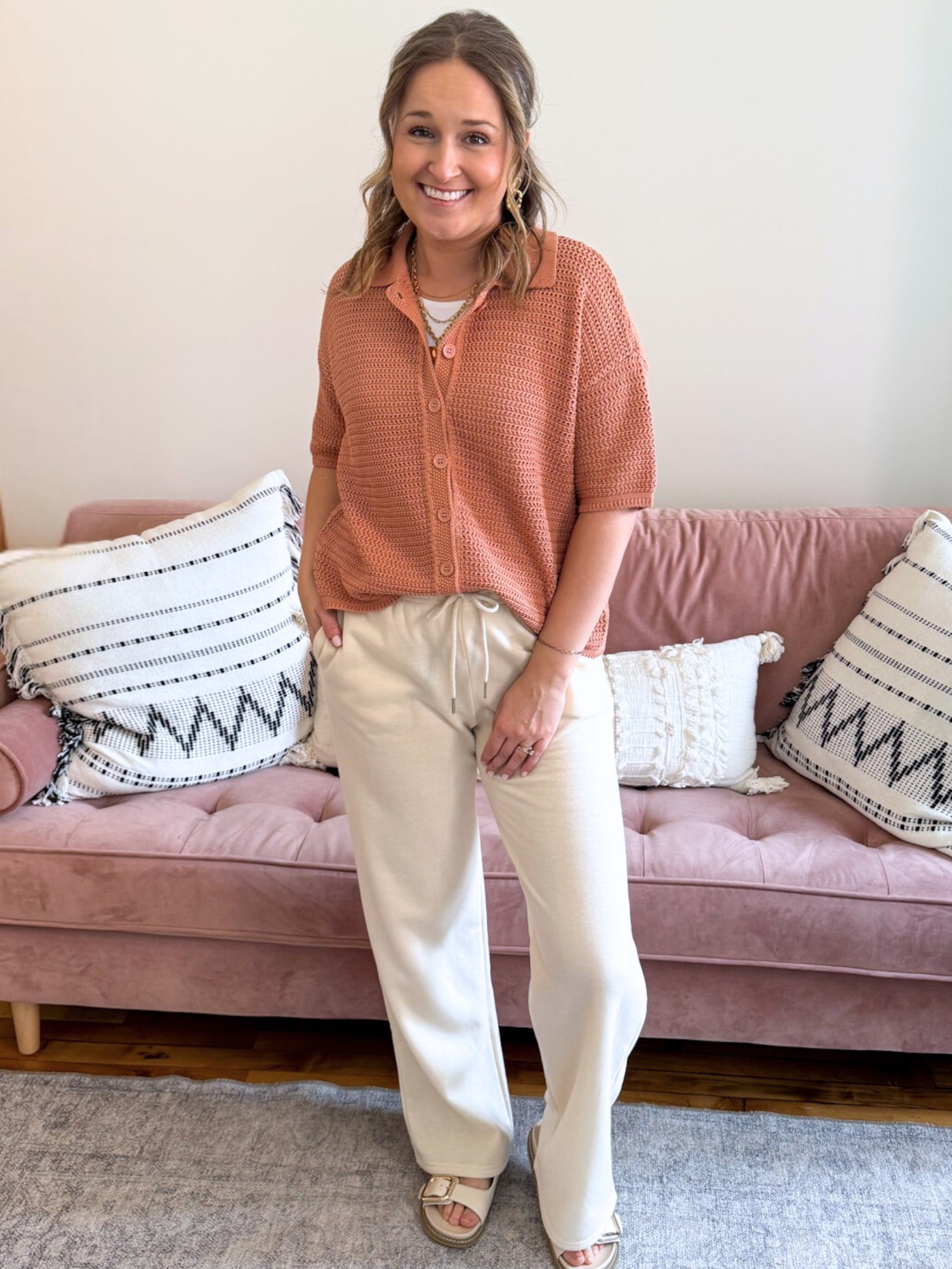 Izzy Crochet Button Up - The Collective Rose