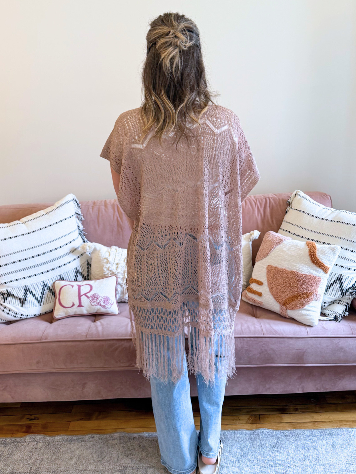 Jordie Crochet Tassel Cardigan - The Collective Rose