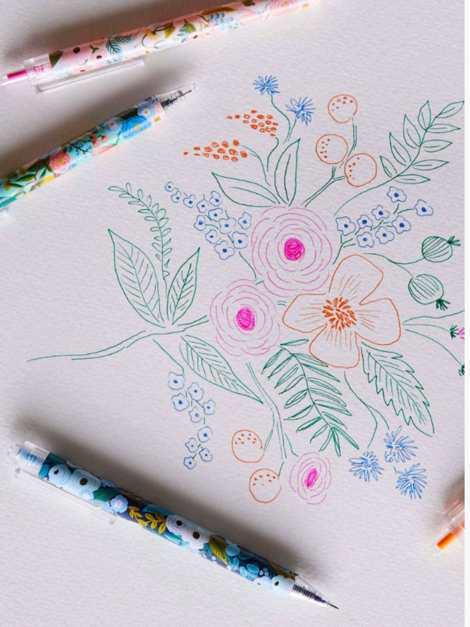 Floral Gel Pen Set