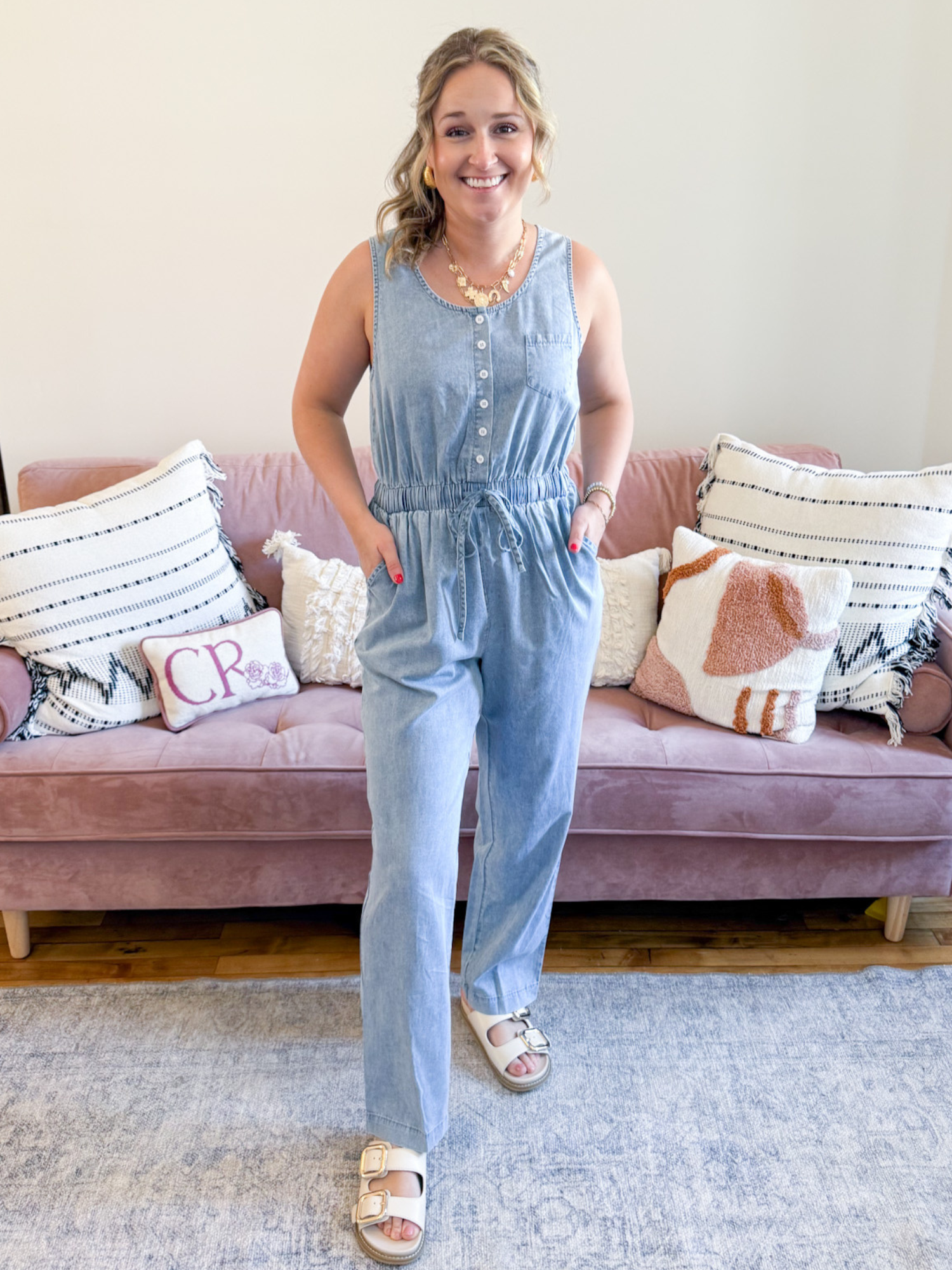 Colbie Tencel Jumpsuit - The Collective Rose