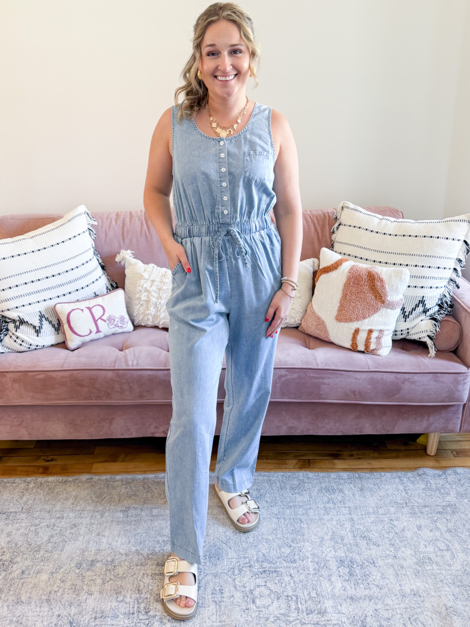 Colbie Tencel Jumpsuit - The Collective Rose