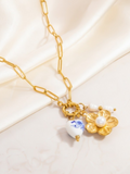 Flower Cluster Charm Necklace