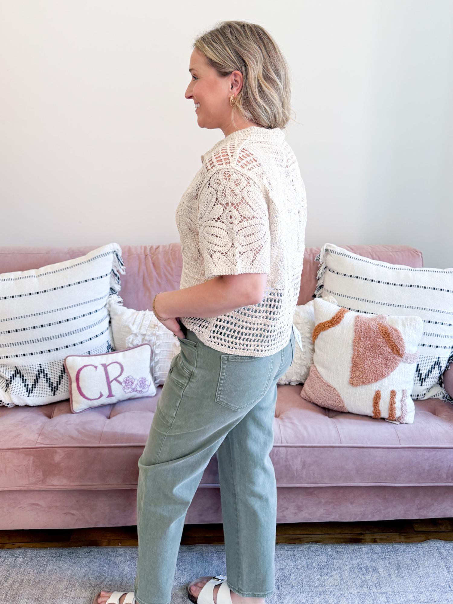 Aviva Crochet Cardigan - The Collective Rose