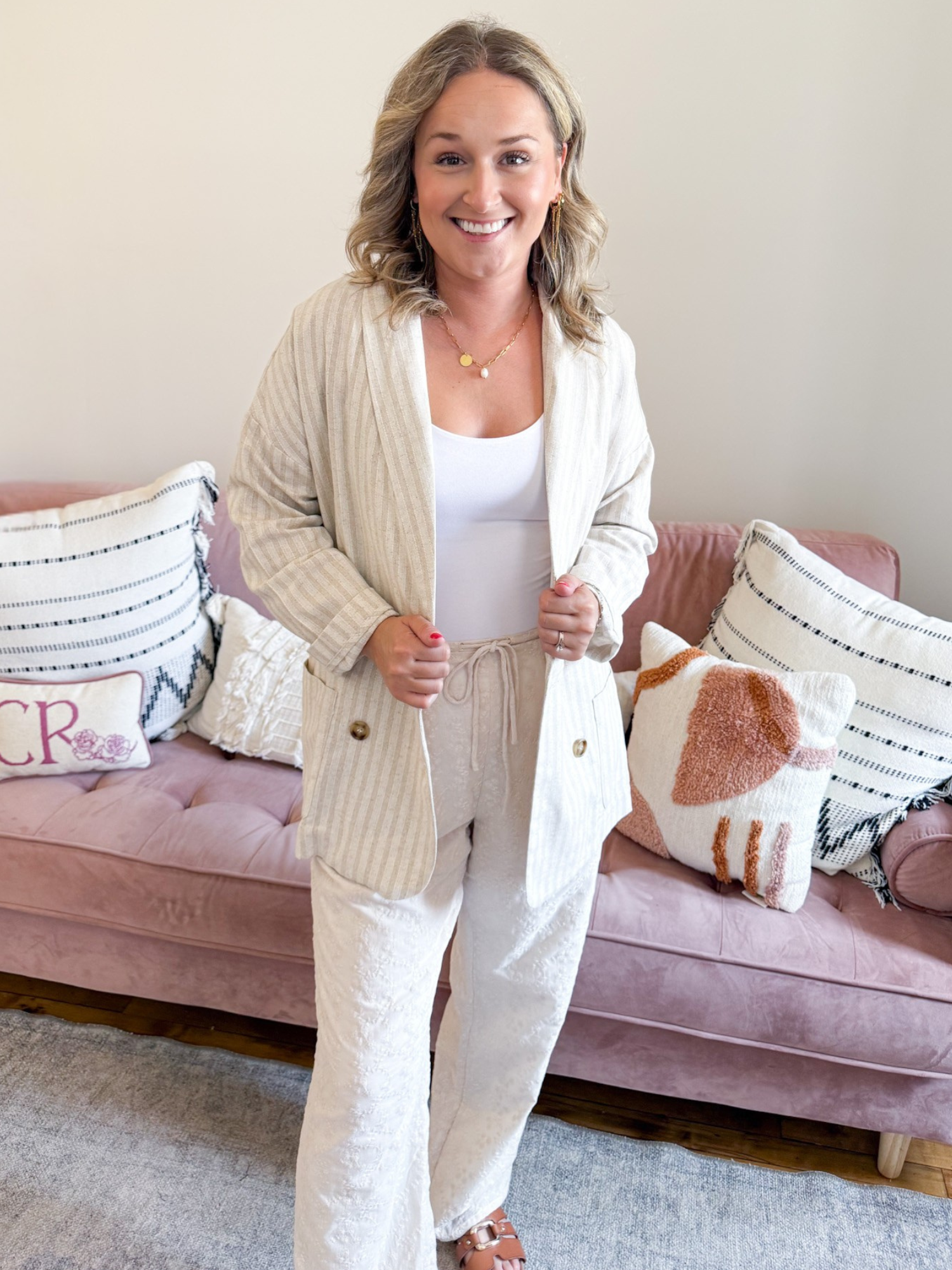 Ramona Striped Blazer