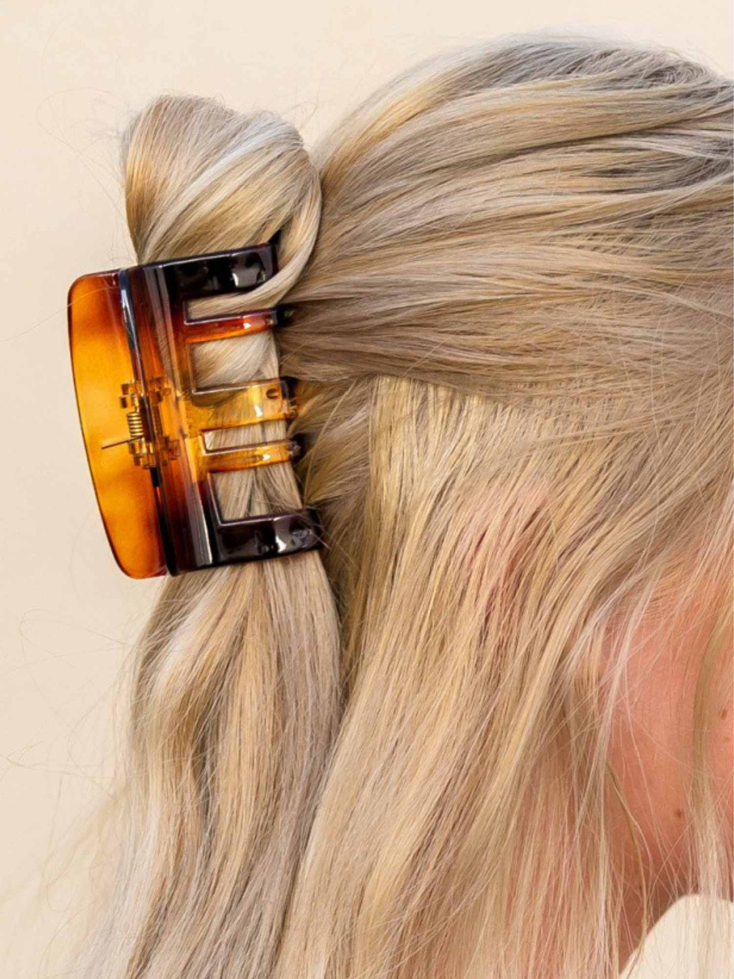 Box Hair Claw Clip - The Collective Rose
