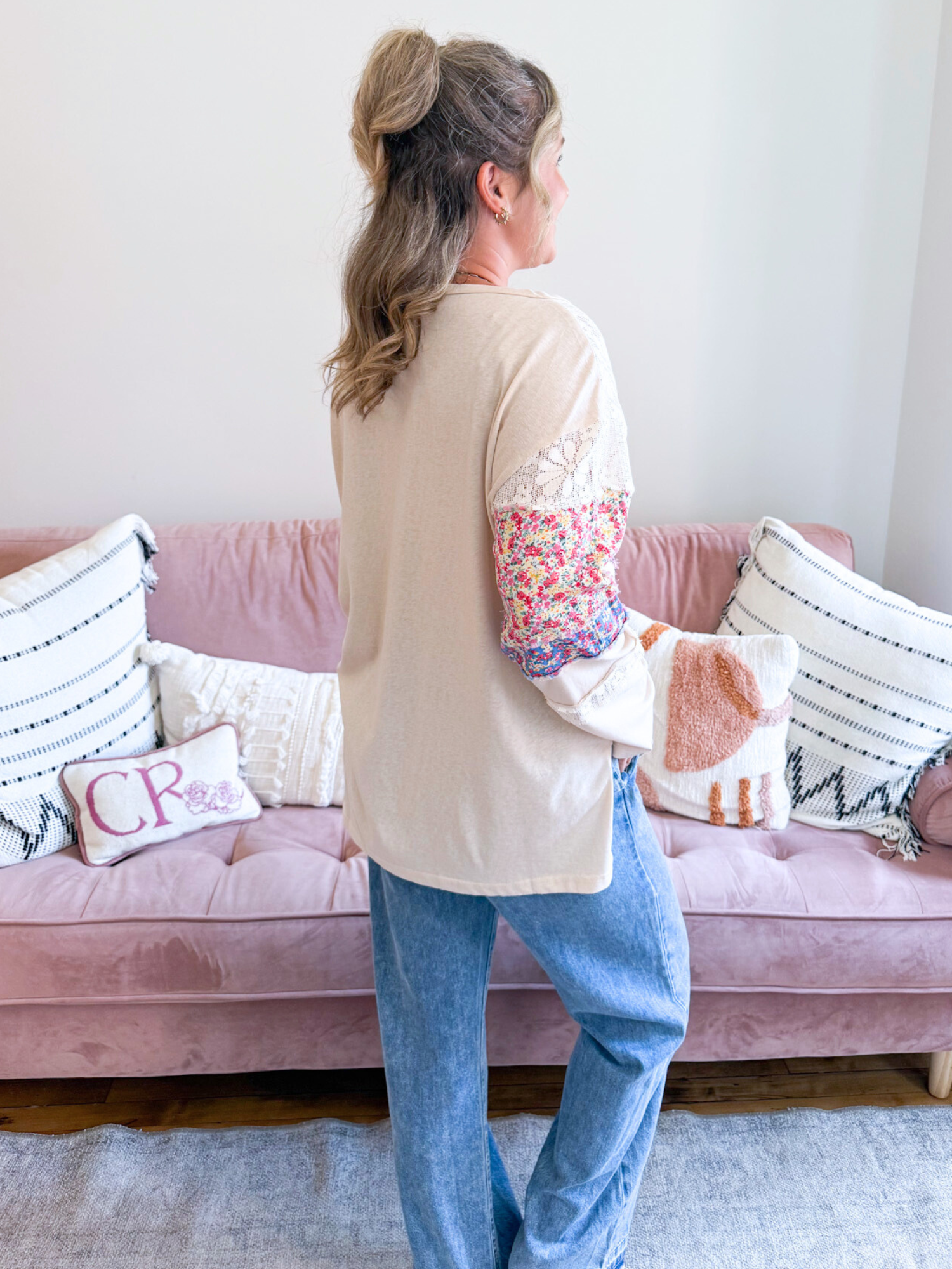 Star Color Block Top - The Collective Rose